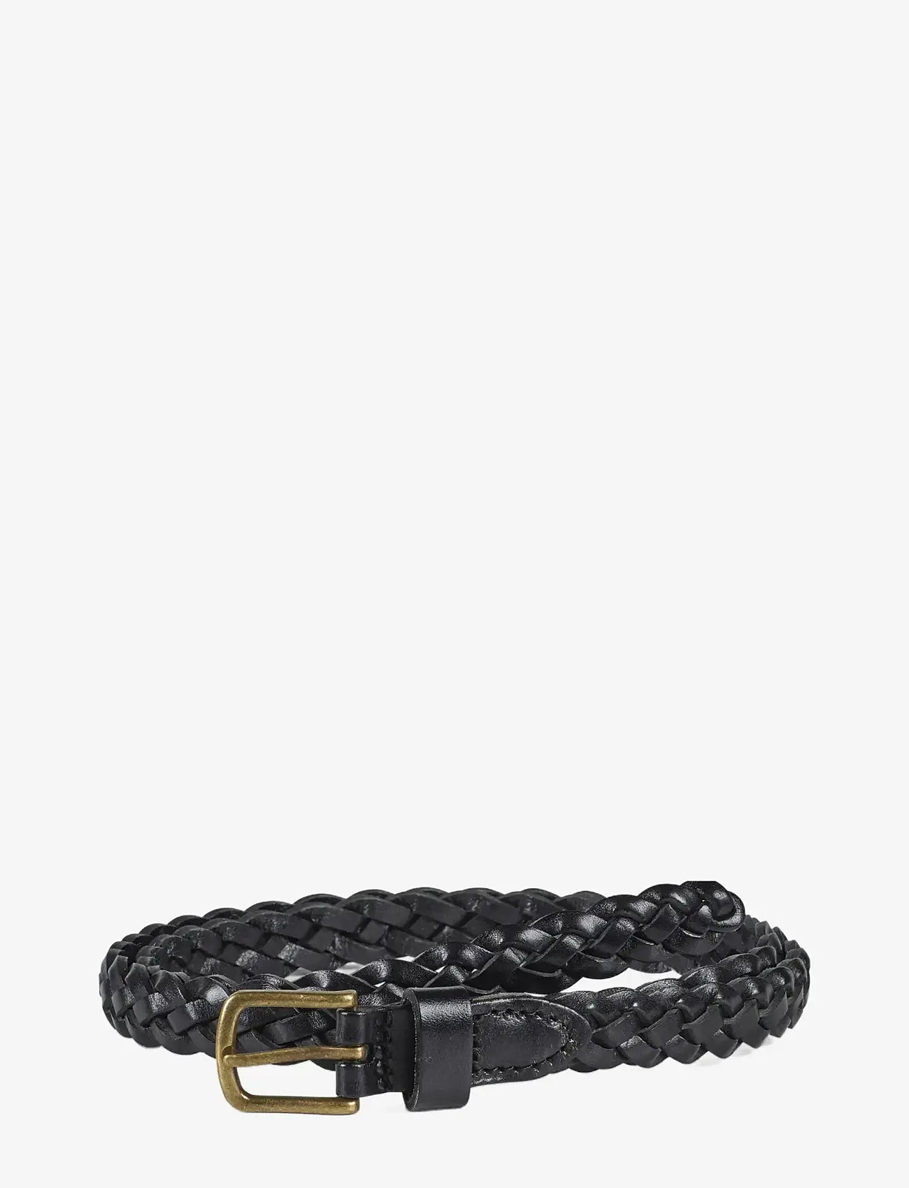 Howard London - Leather Baided Belt William - flätade skärp - black - 0