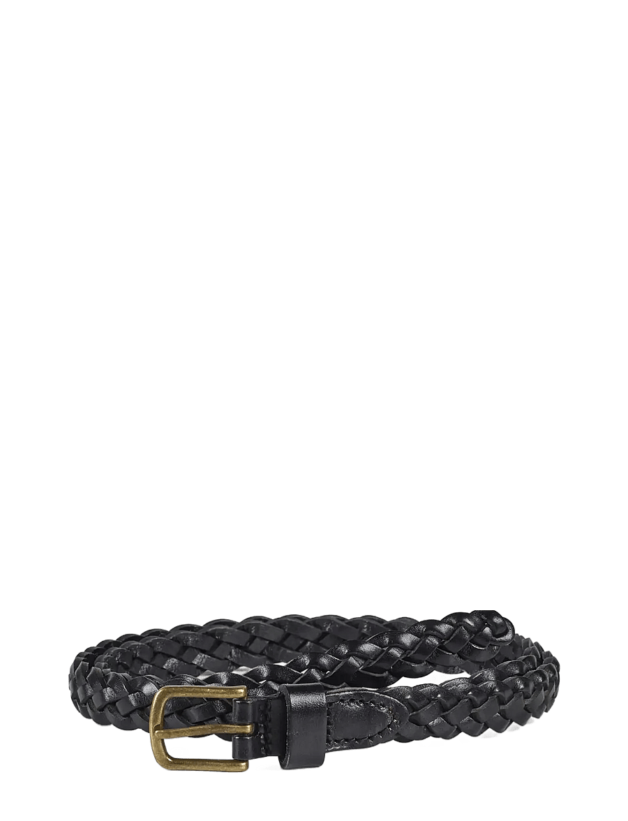 Howard London - Leather Baided Belt William - paski plecione - black - 0
