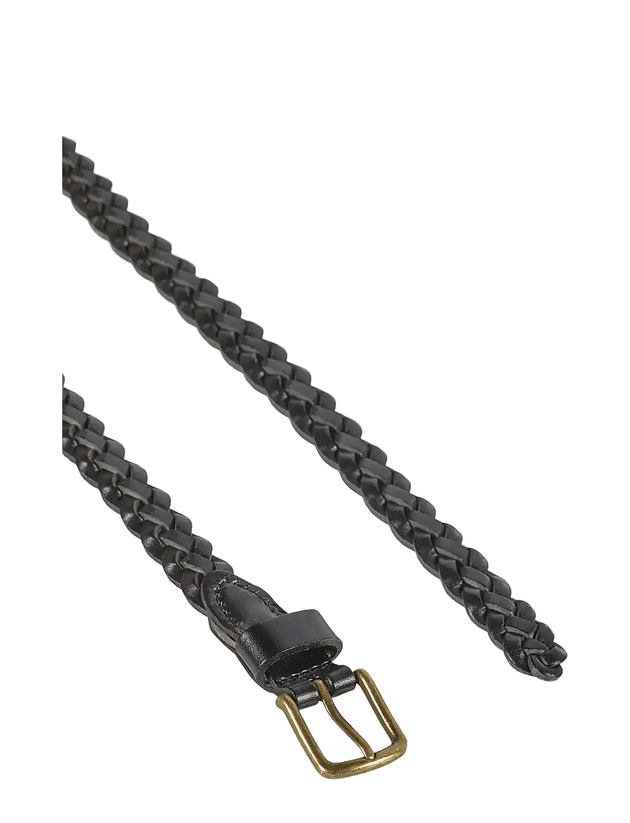 Howard London - Leather Baided Belt William - paski plecione - black - 1