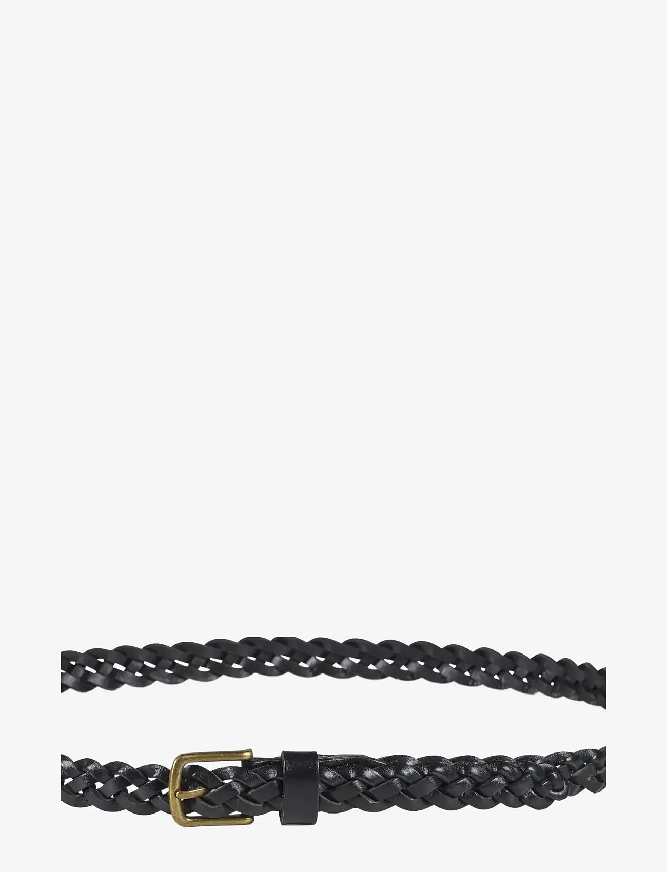 Howard London - Leather Baided Belt William - flätade skärp - black - 2