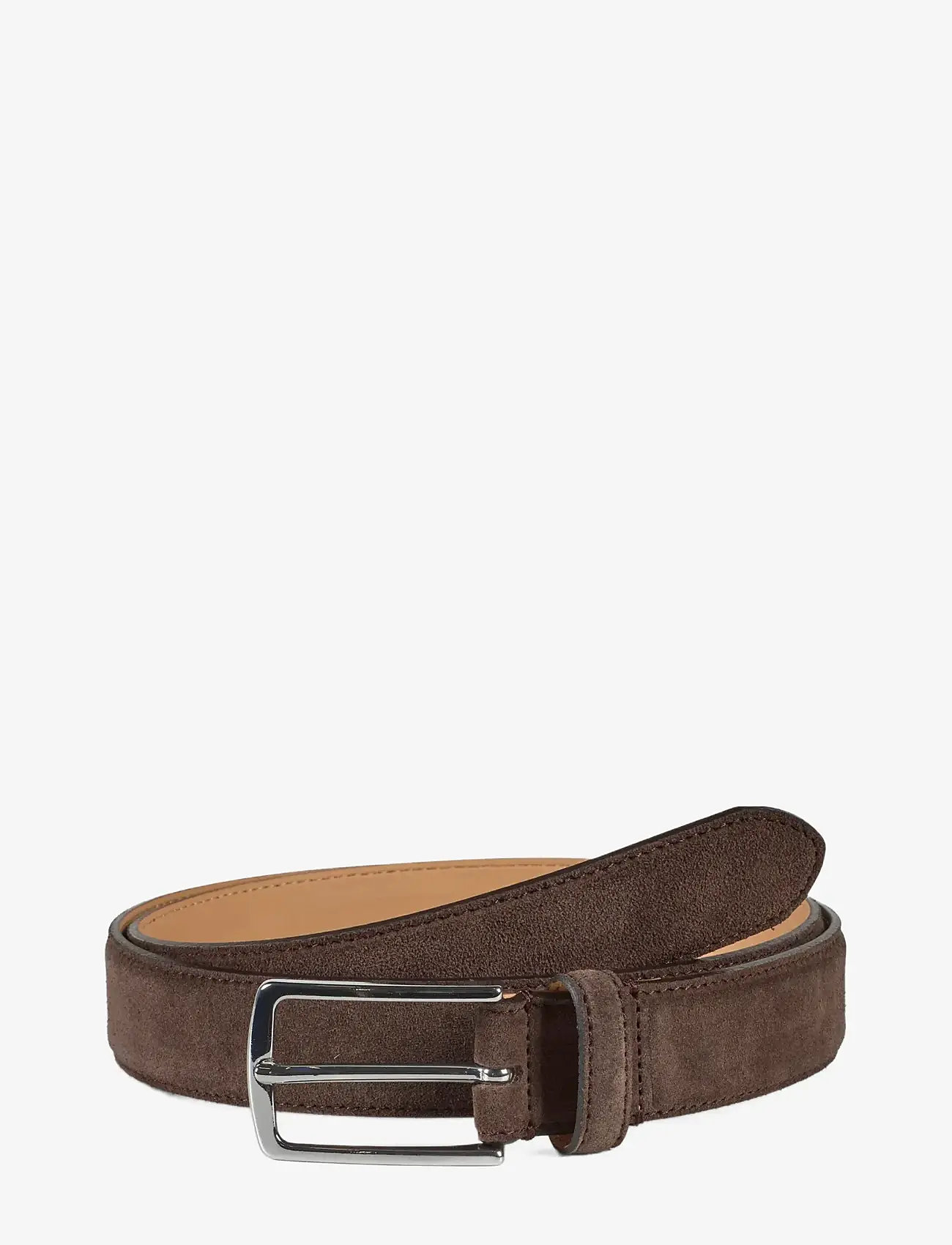 Howard London - Suede Leather Belt Jack - sígild belti - dark brown - 0