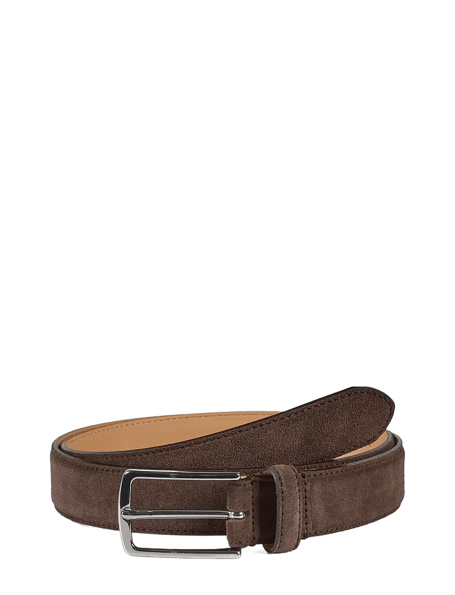 Howard London - Suede Leather Belt Jack - classic belts - dark brown - 0