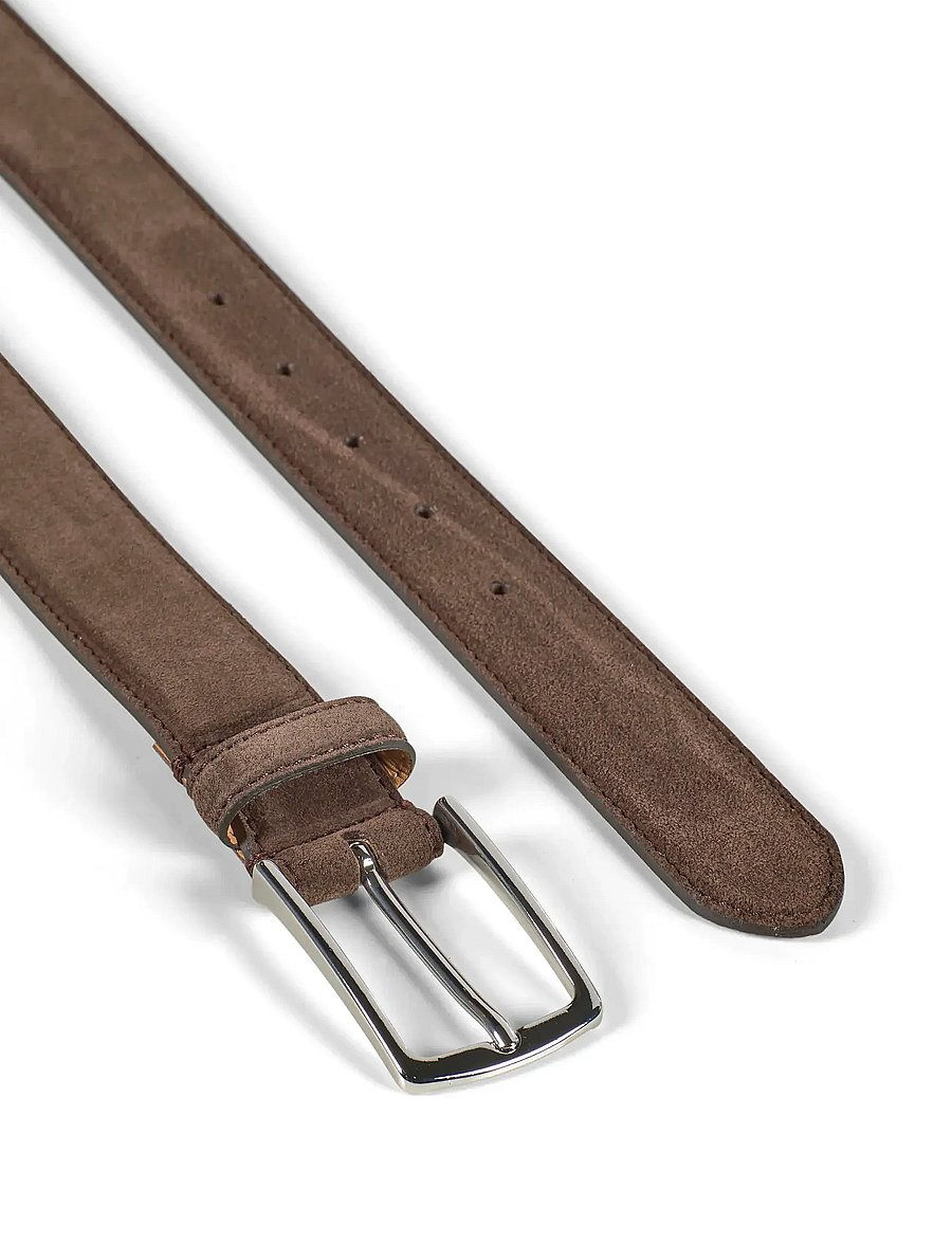 Howard London - Suede Leather Belt Jack - classic belts - dark brown - 1