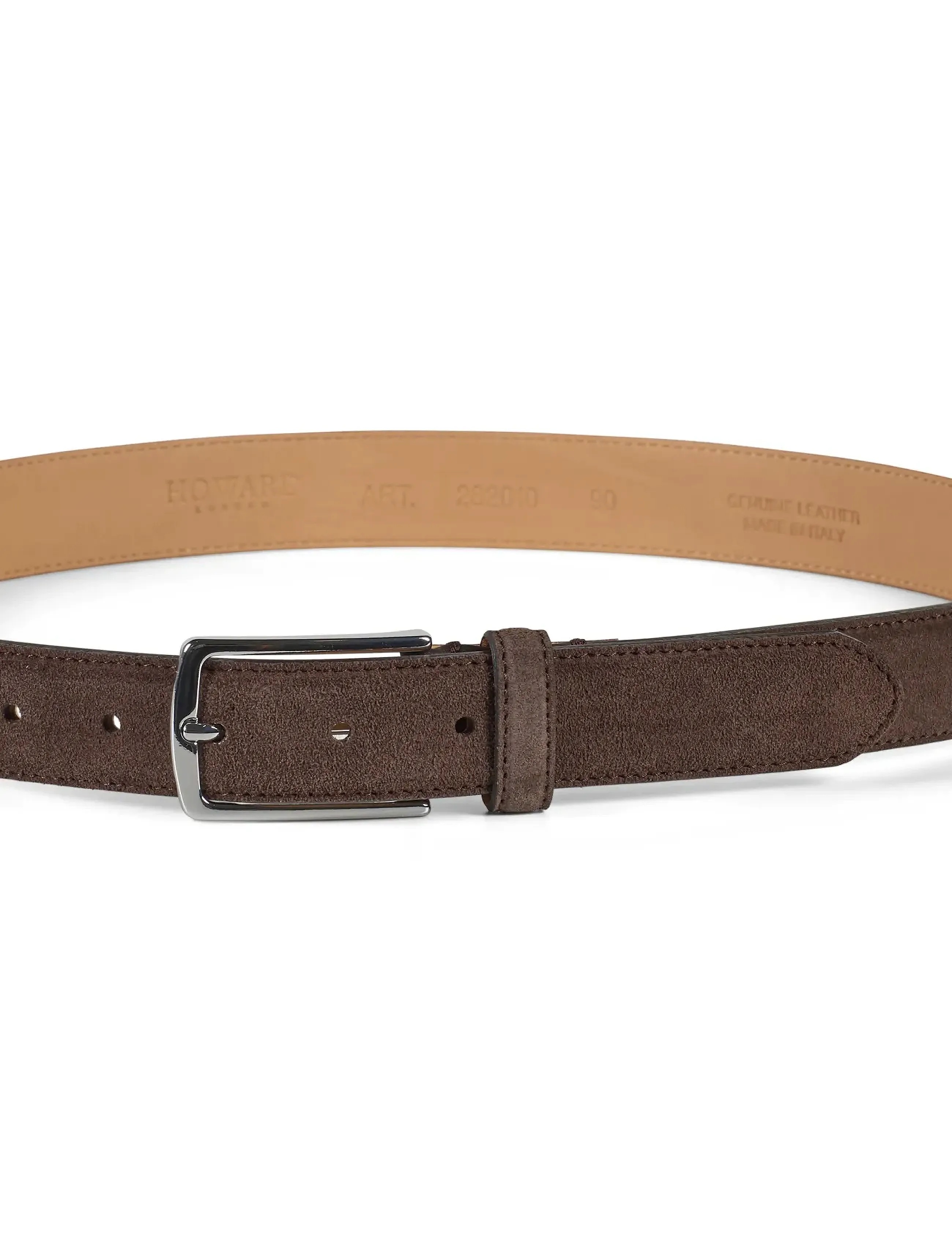 Howard London - Suede Leather Belt Jack - klassiske bælter - dark brown - 2