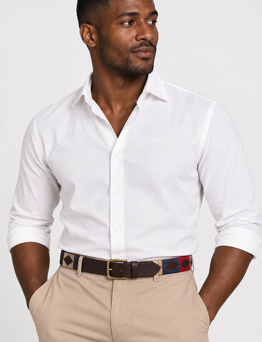 Howard London - Hudson Polo Belt - klassische gürtel - brown - 0