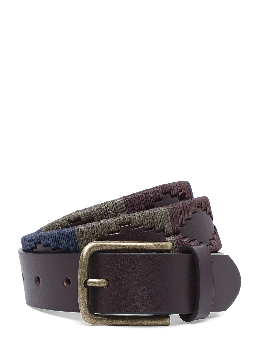 Howard London - Hudson Polo Belt - klassiske bælter - brown / blue - 1