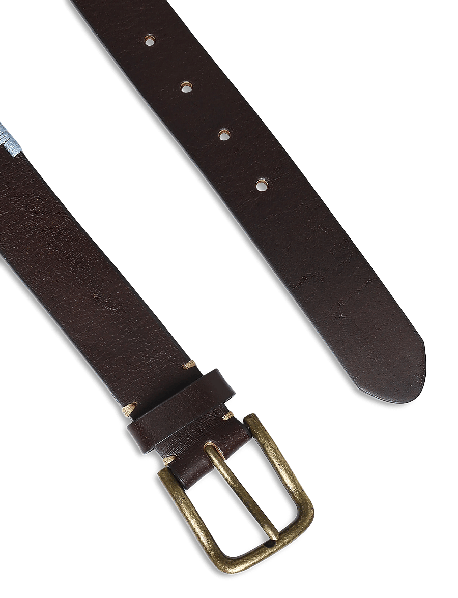 Howard London - Hudson Polo Belt - klassiske bælter - brown / green - 2