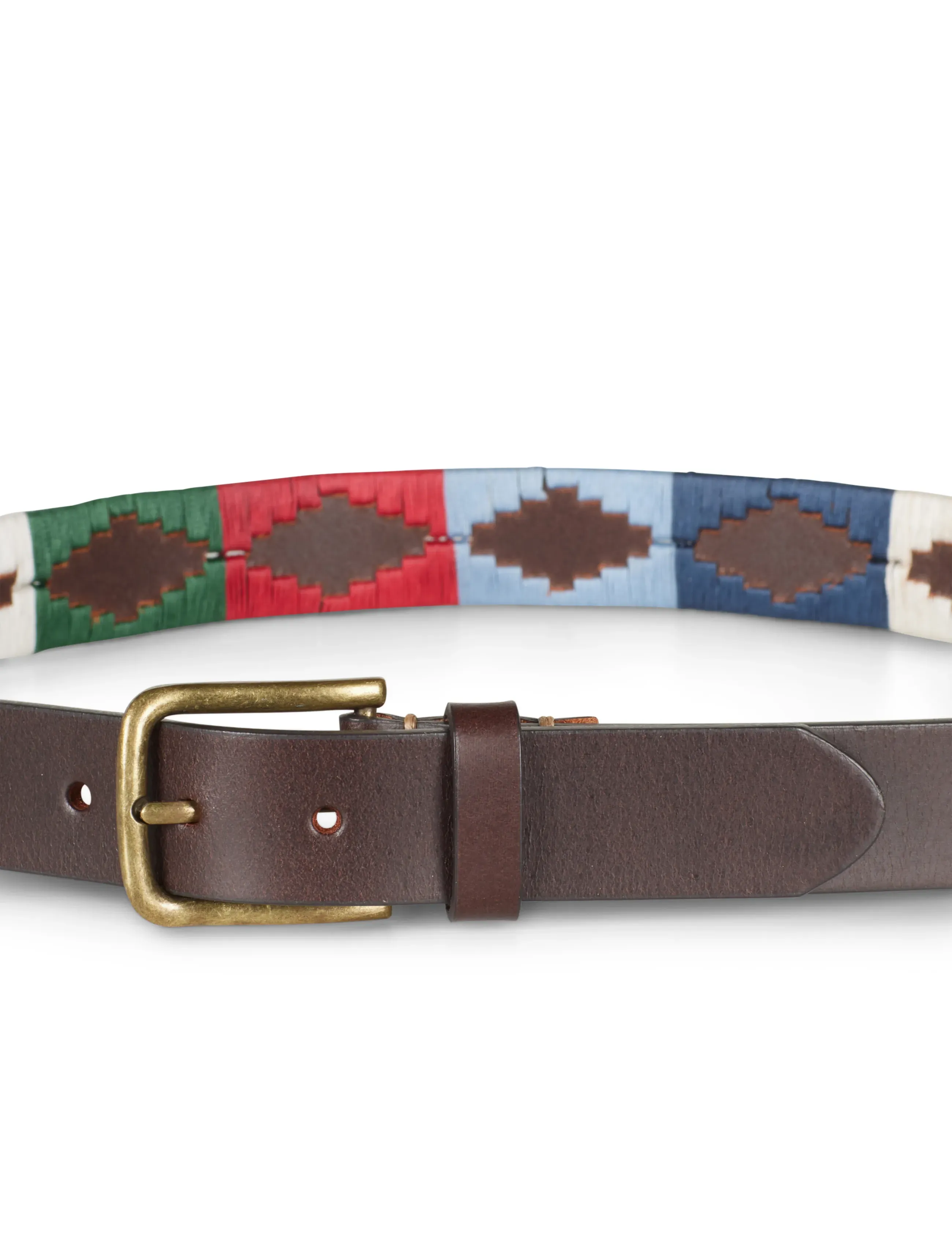 Howard London - Hudson Polo Belt - brown / green - 2