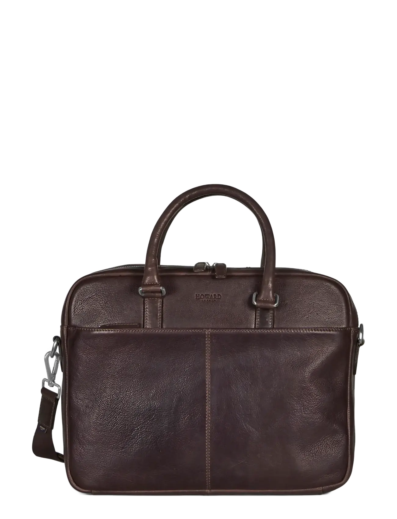 Howard London Laptop Bag Morris - Väskor - DARK BROWN / brown
