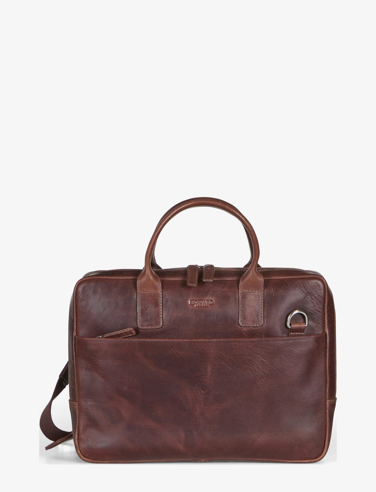 Howard London Laptop Bag Stanley - Laptopväskor - BROWN / brown