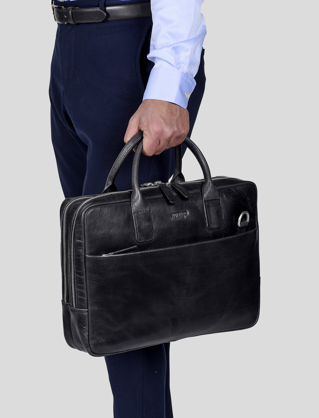 Howard London - Laptop Bag Stanley - nach anlass kaufen - black - 4