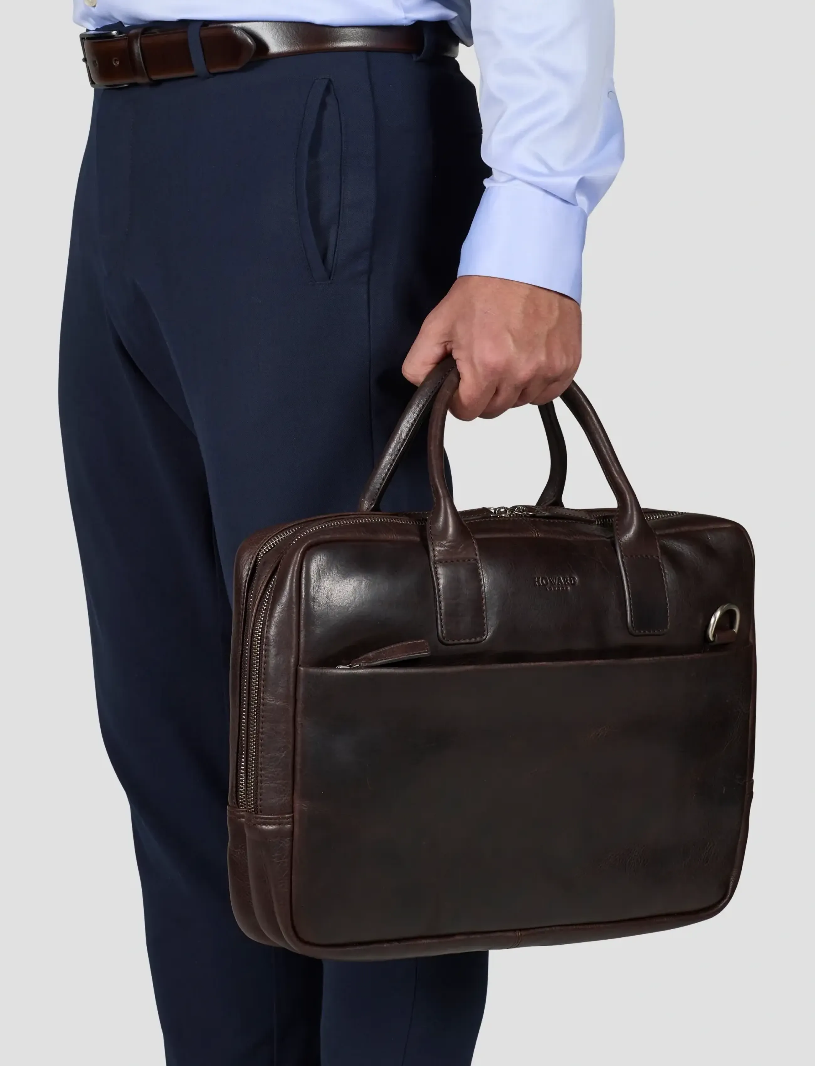 Howard London Laptop Bag Stanley, One Size, Bags, Braun - Computer Männerswear