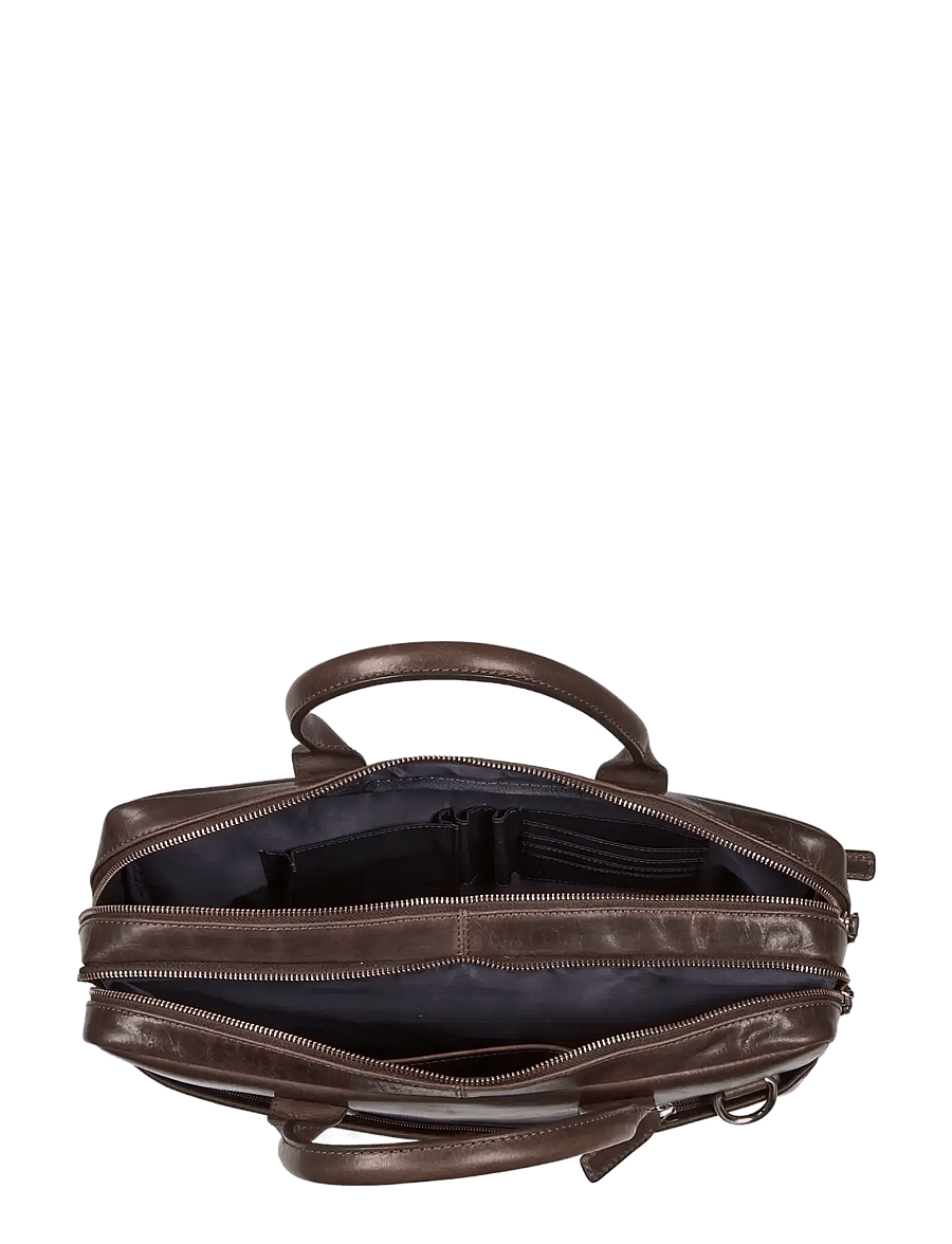 Howard London - Laptop Bag Stanley - shoppa efter stil - dark brown - 3