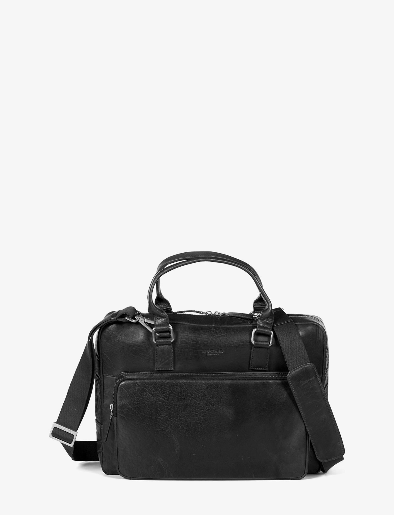 Howard London Laptop Bag Leopold, One Size, Bags, Schwarz - Computer Männerswear