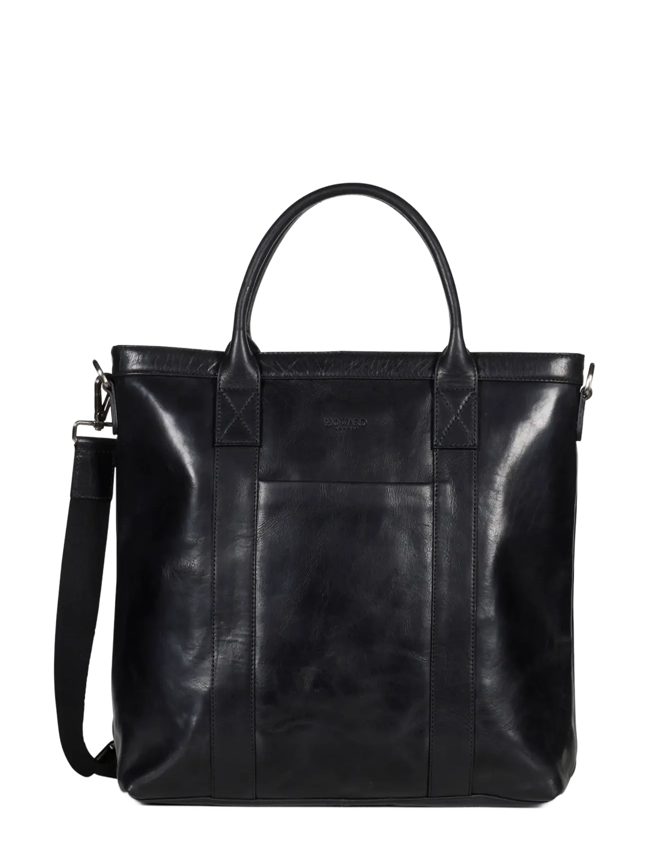 Howard London Tote Bag Brian Leather - Howard London - BLACK / black