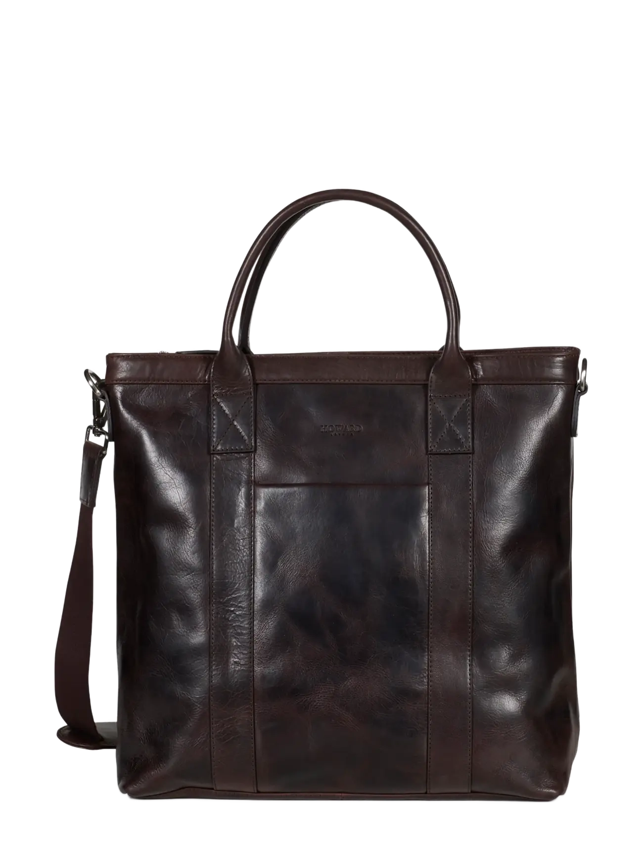 Howard London - Tote Bag Brian Leather - nach anlass kaufen - dark brown - 1