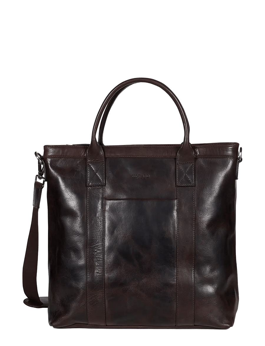 Howard London - Tote Bag Brian Leather - nach anlass kaufen - dark brown - 1