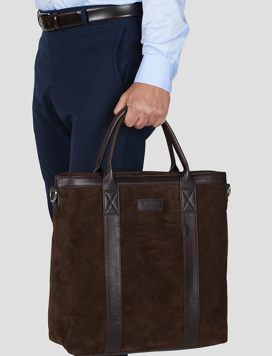 Howard London - Tote Bag Brian Suede - osta olukorra järgi - brown - 0