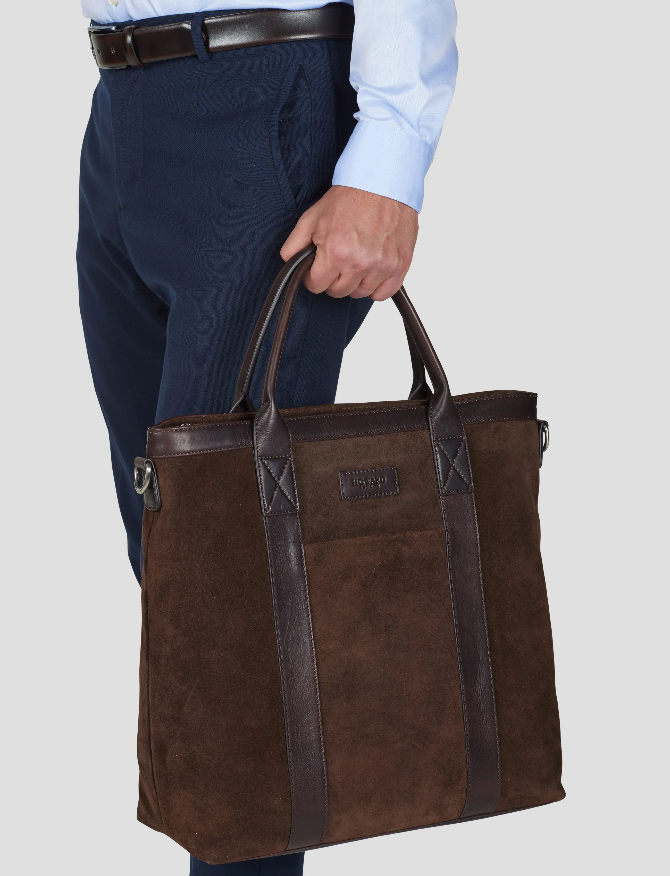 Howard London Tote Bag Brian Suede - Nach Anlass kaufen - DARK BROWN / brown