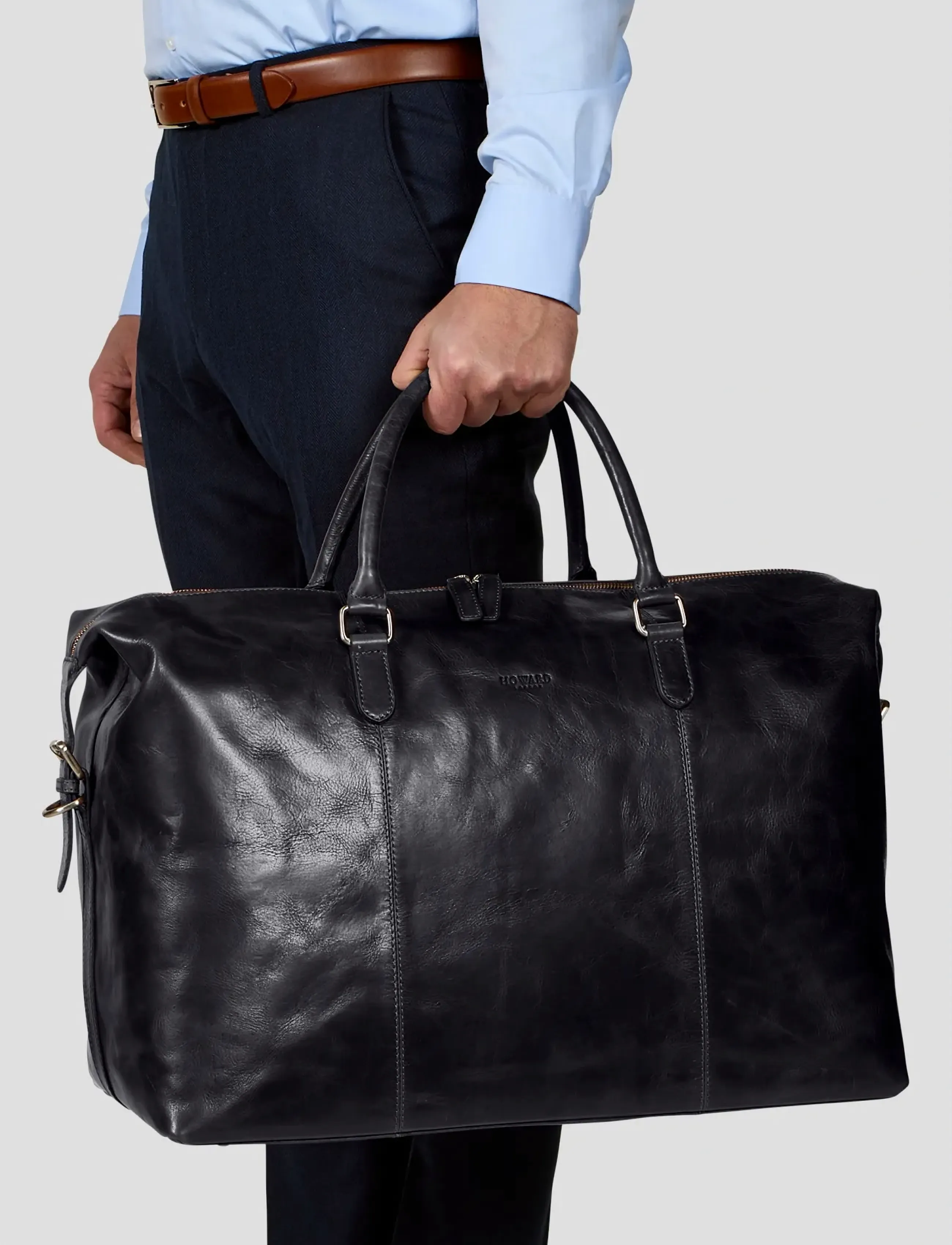 Howard London Lawrence Weekend Bag - Business - BLACK / black