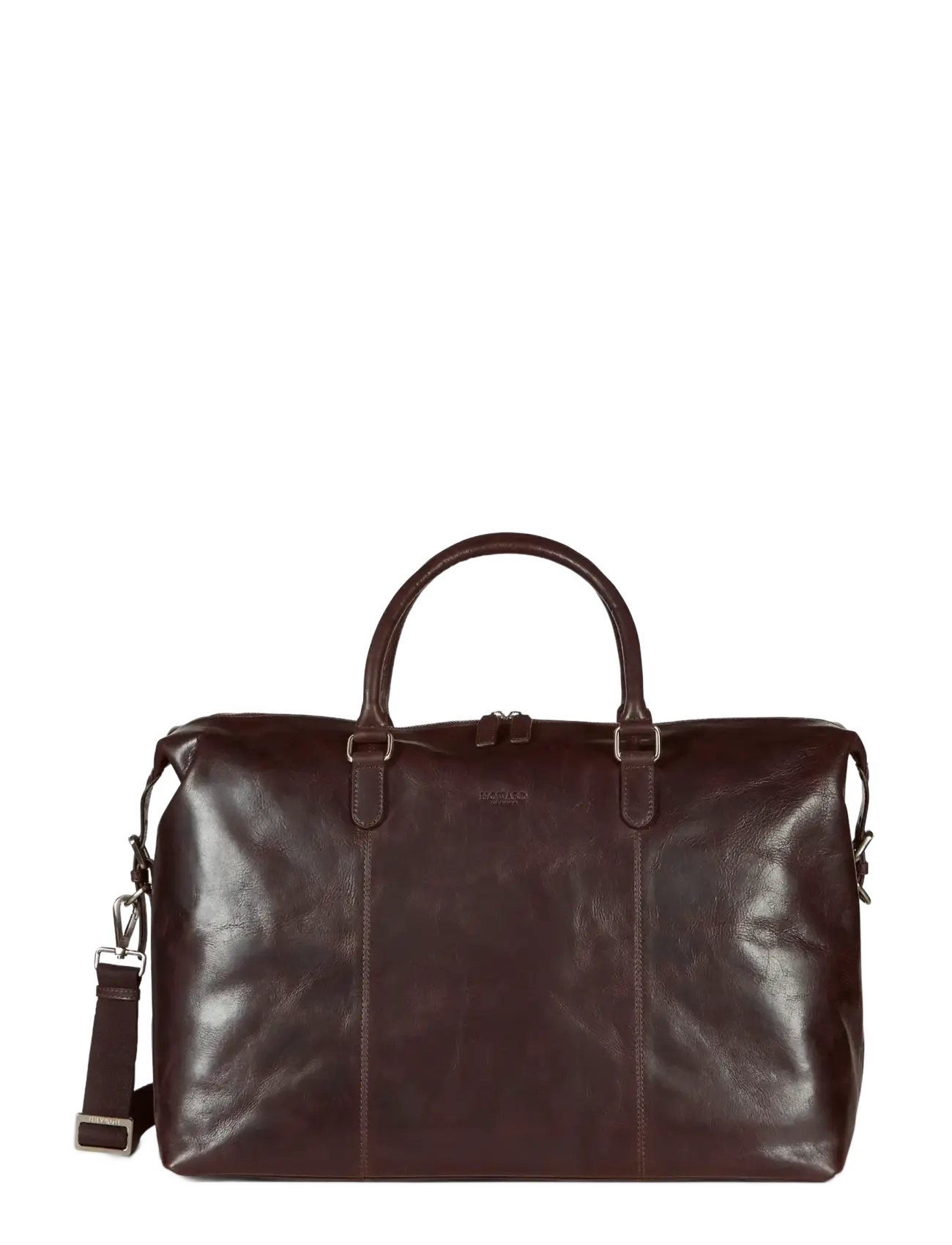 Howard London Weekend Bag Lawrence - Fartölvutöskur - DARK BROWN / brown