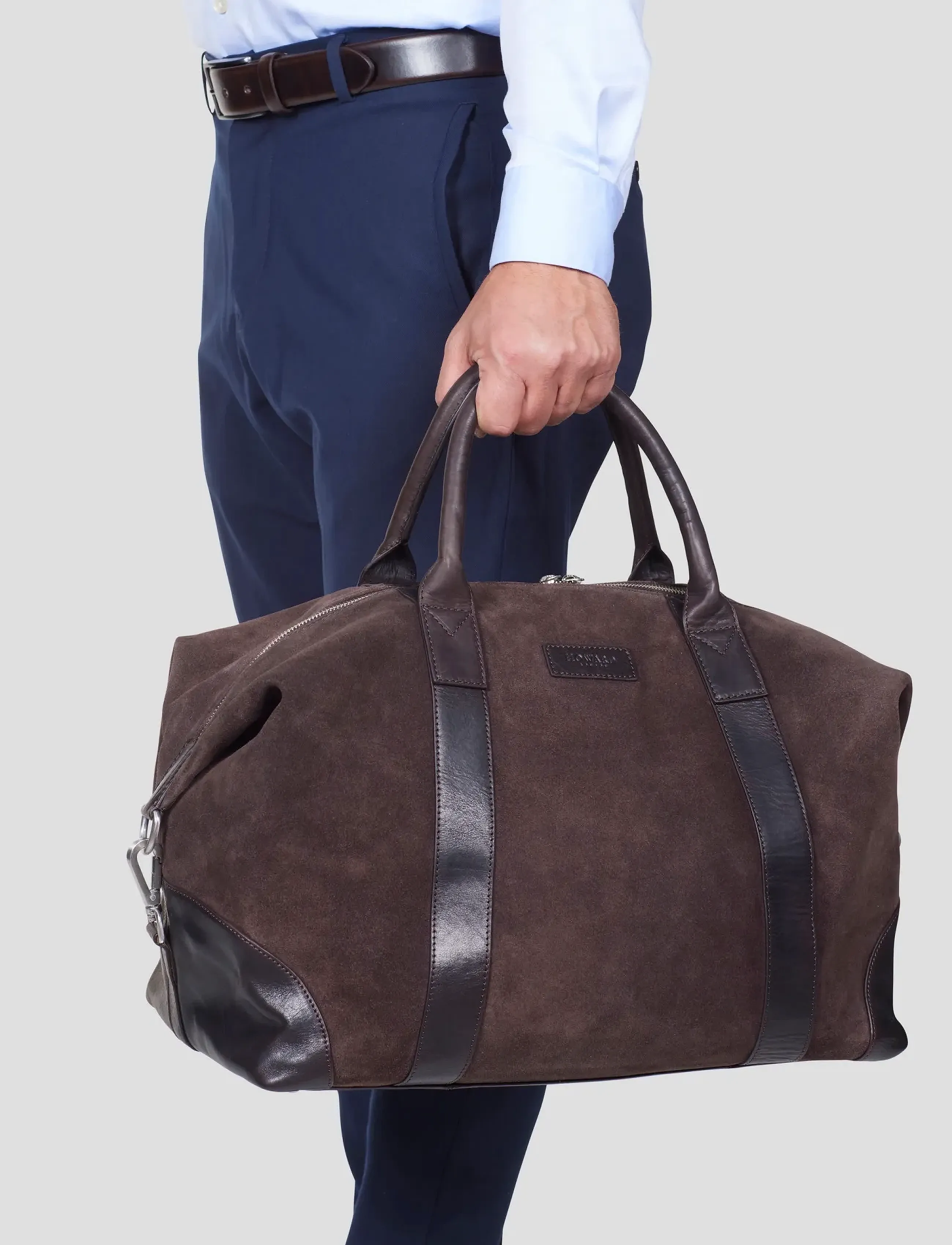 Howard London Steven Suede Bag, One Size, Bags, Braun - Weekend & Gym Männerswear