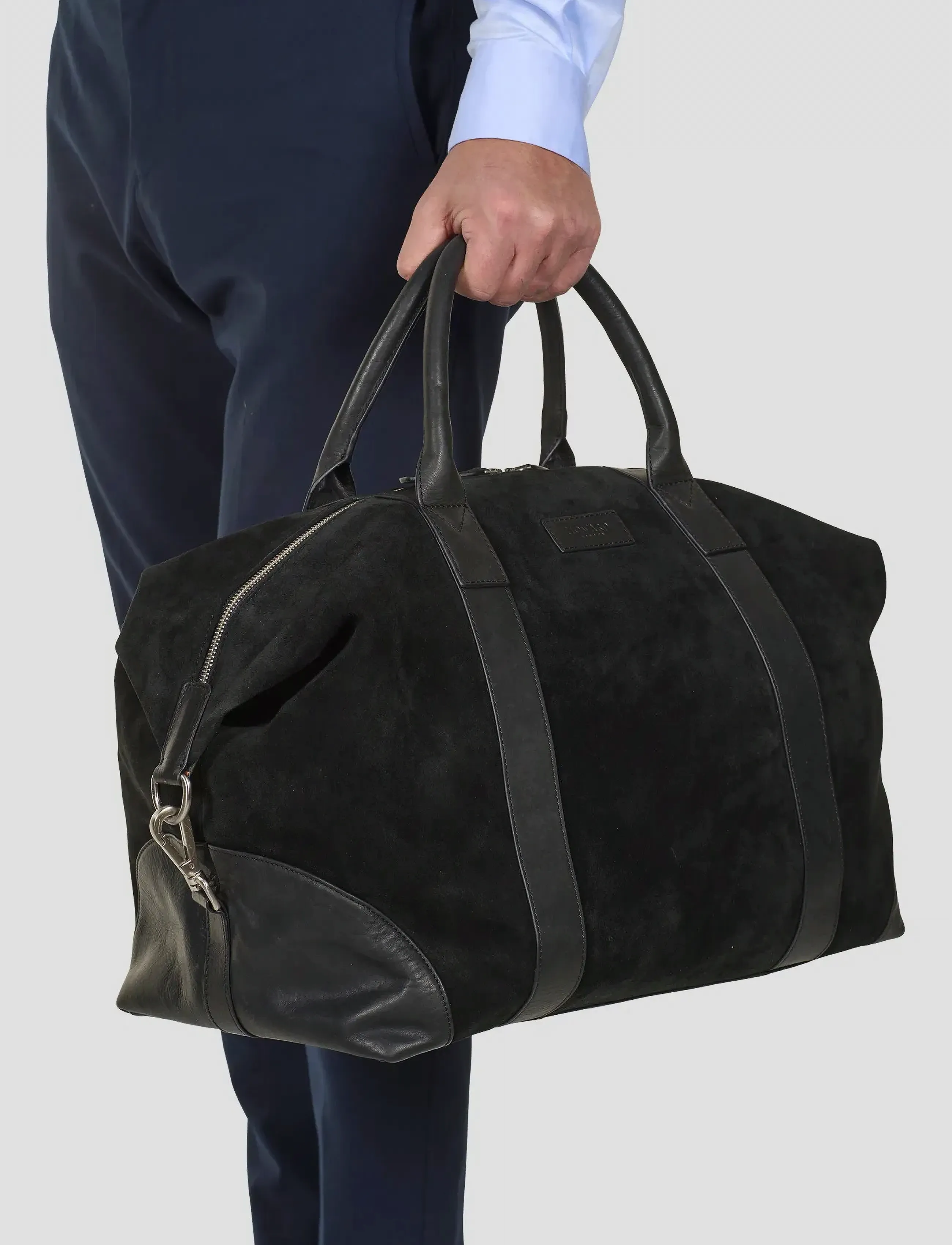 Howard London Steven Suede Bag, One Size, Bags, Schwarz - Weekend & Gym Männerswear