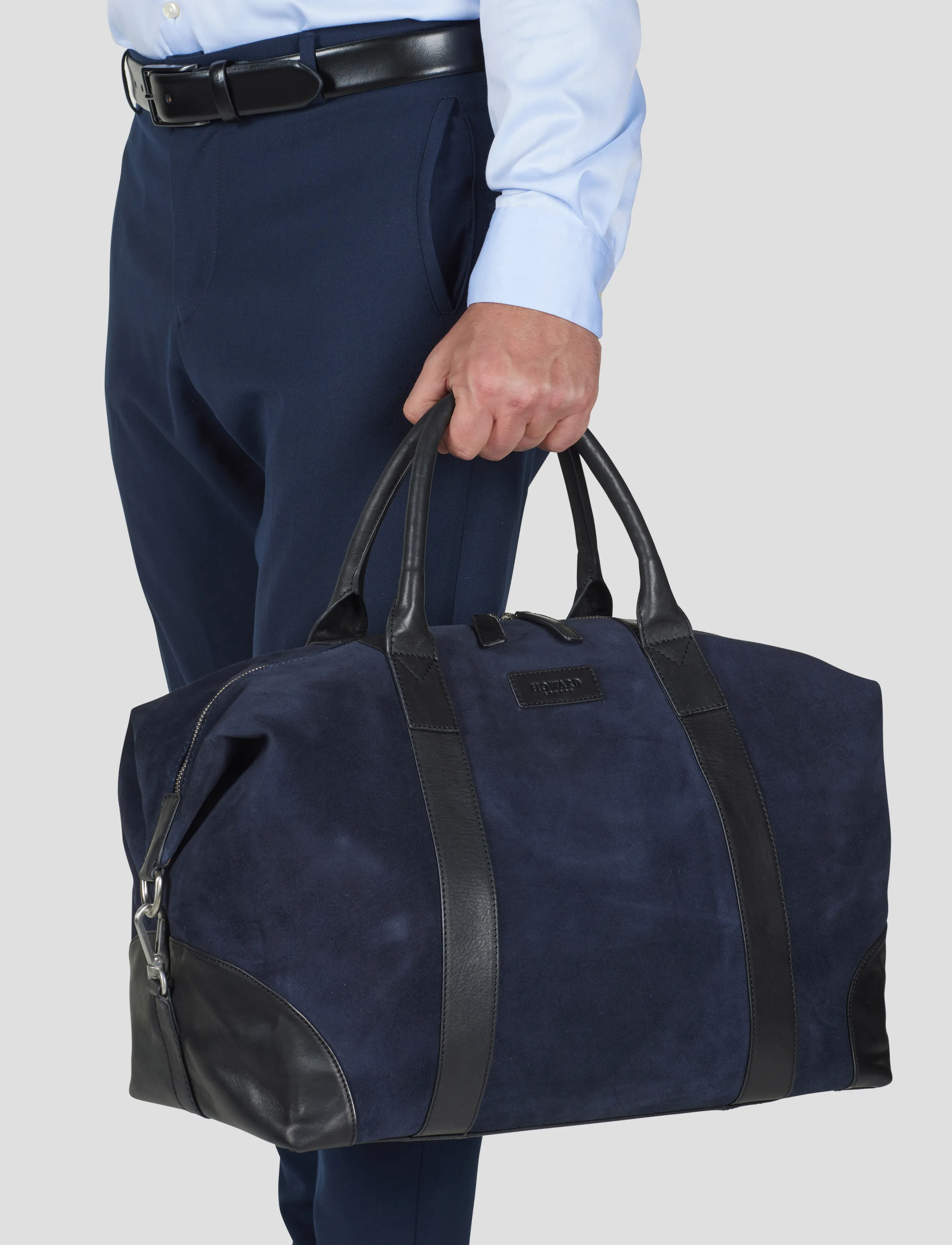 Howard London Steven Suede Bag, One Size, Bags, Marineblau - Weekend & Gym Männerswear
