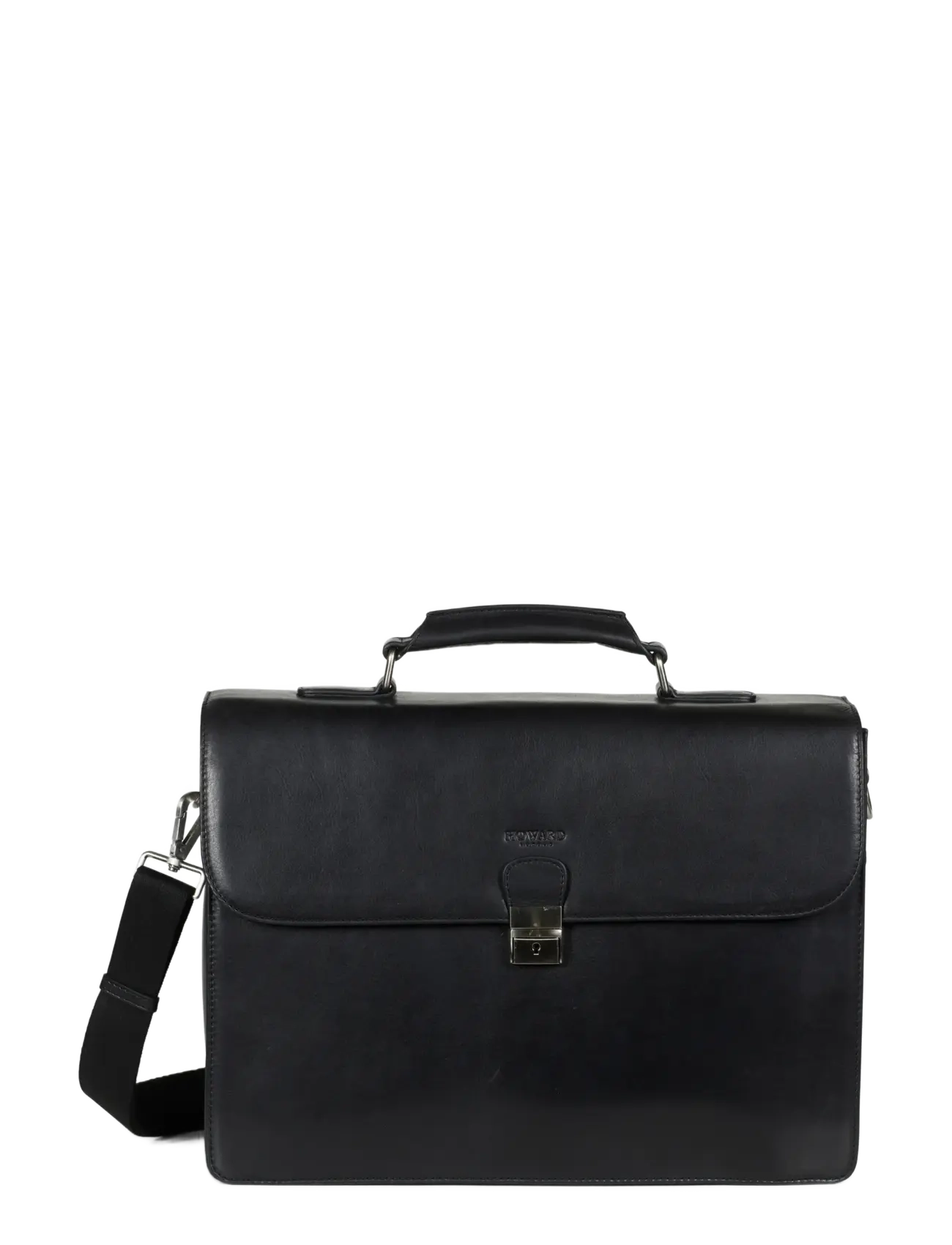 Howard London Breifcase Bag Eric - Laptoptassen - BLACK / black