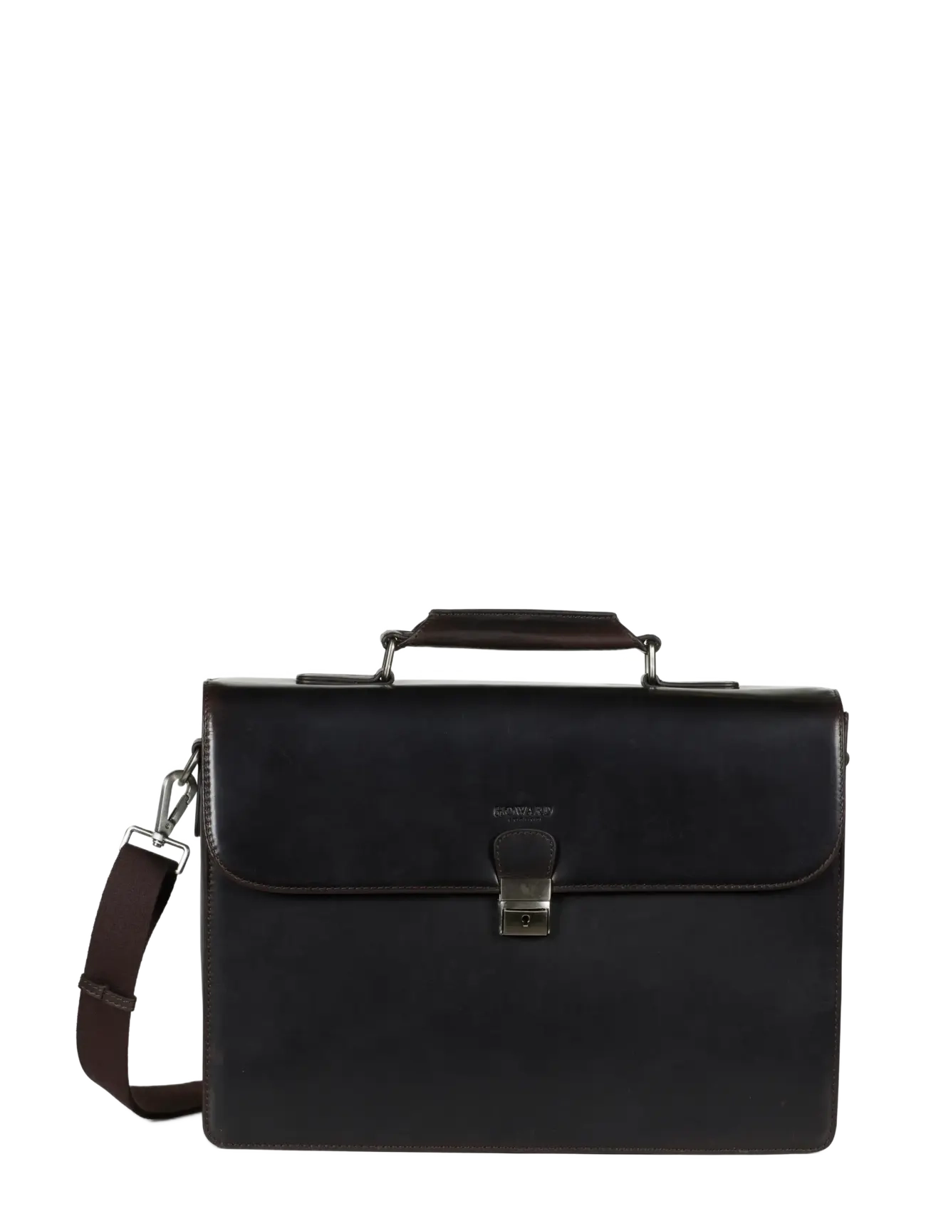 Howard London Breifcase Bag Eric - Sacs pour Ordinateur - DARK BROWN / brown