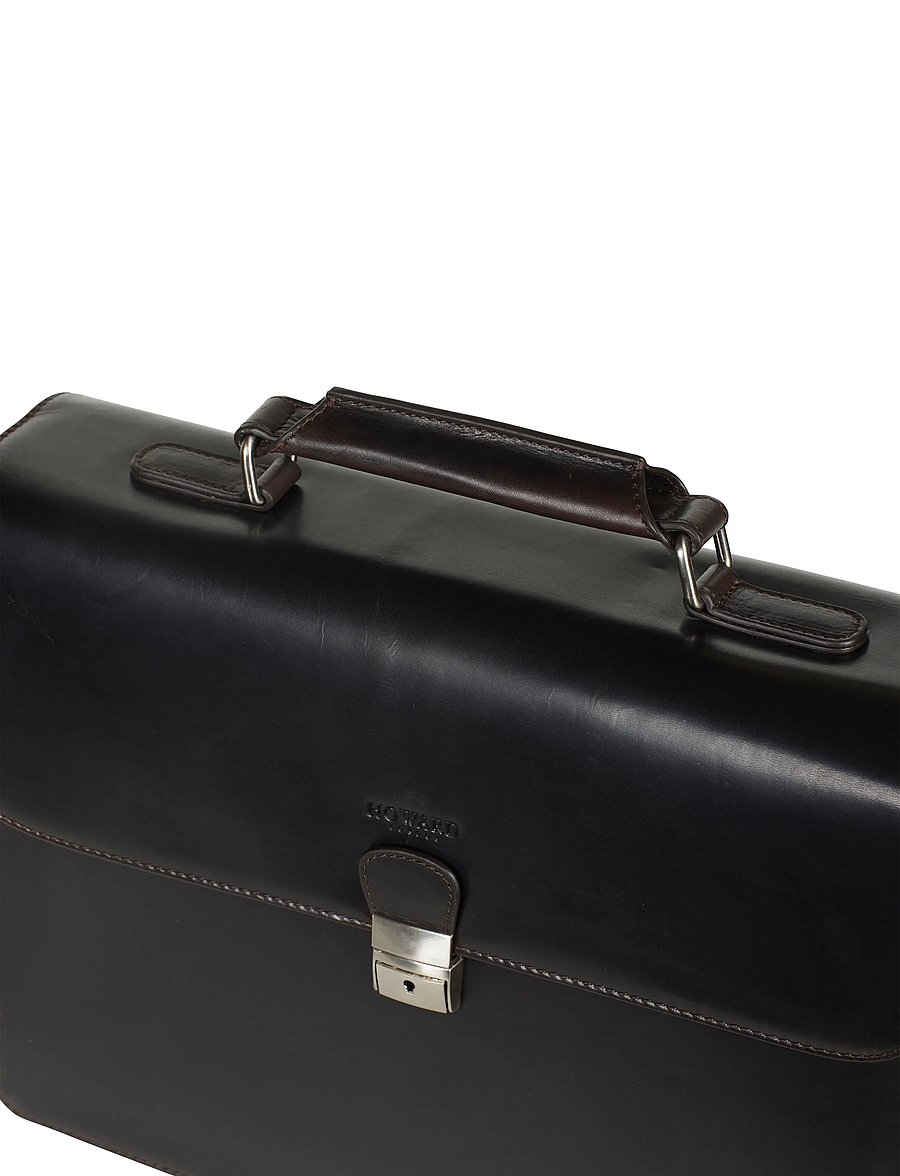 Howard London - Breifcase Bag Eric - nach anlass kaufen - dark brown - 4