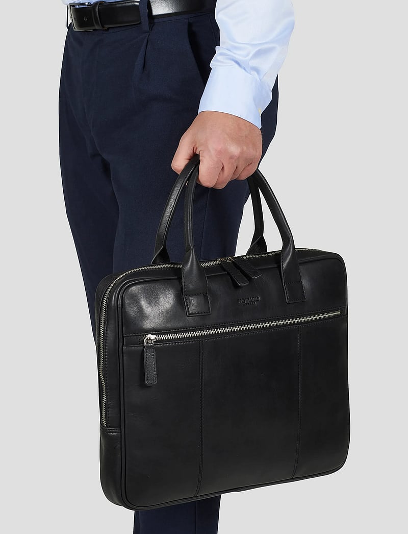 Howard London - Howard Laptop Bag Conrad - shoppa efter tillfälle - black - 0