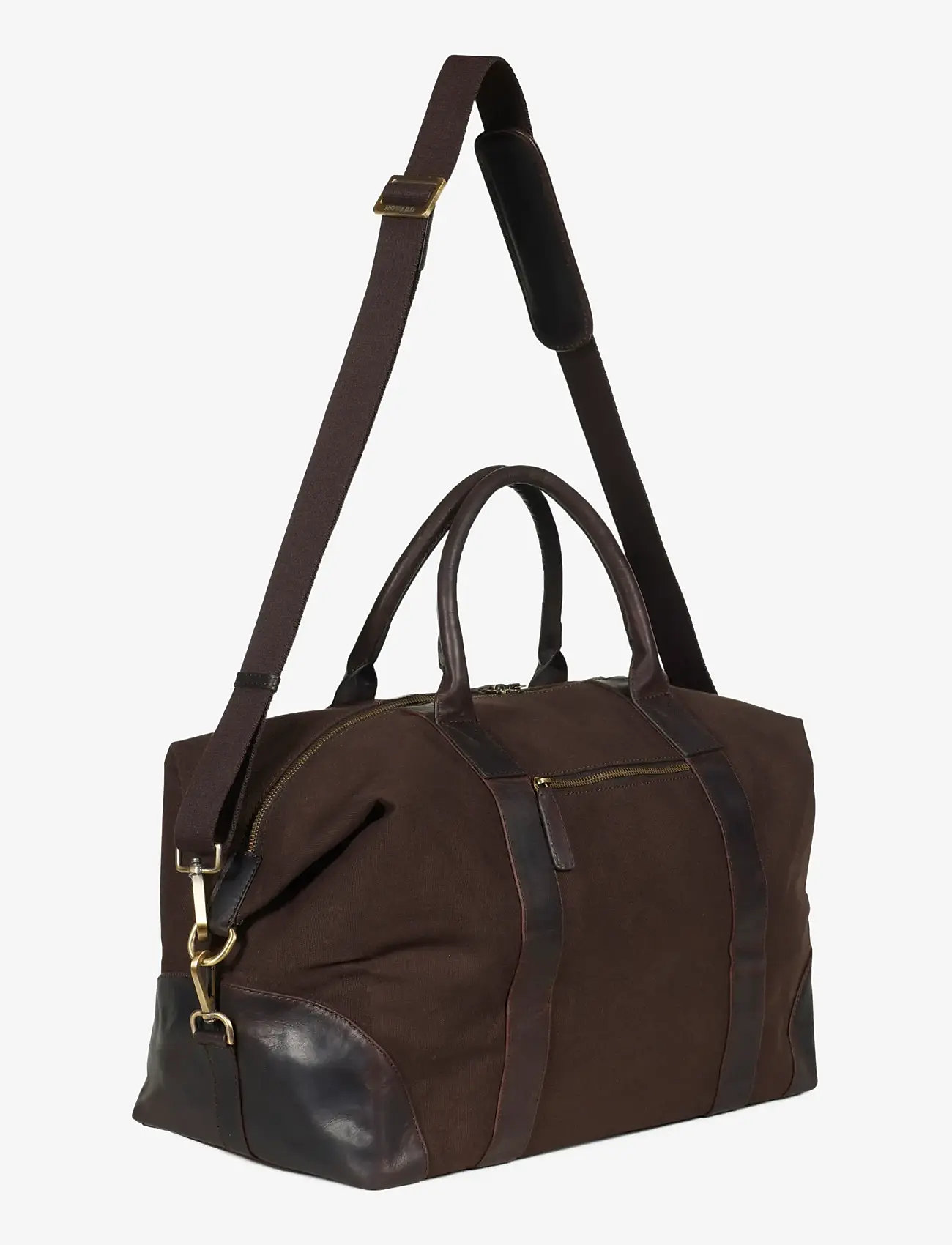 Howard London - Howard Steven Canvas Weekendbag - big weekender bags - dark brown - 2