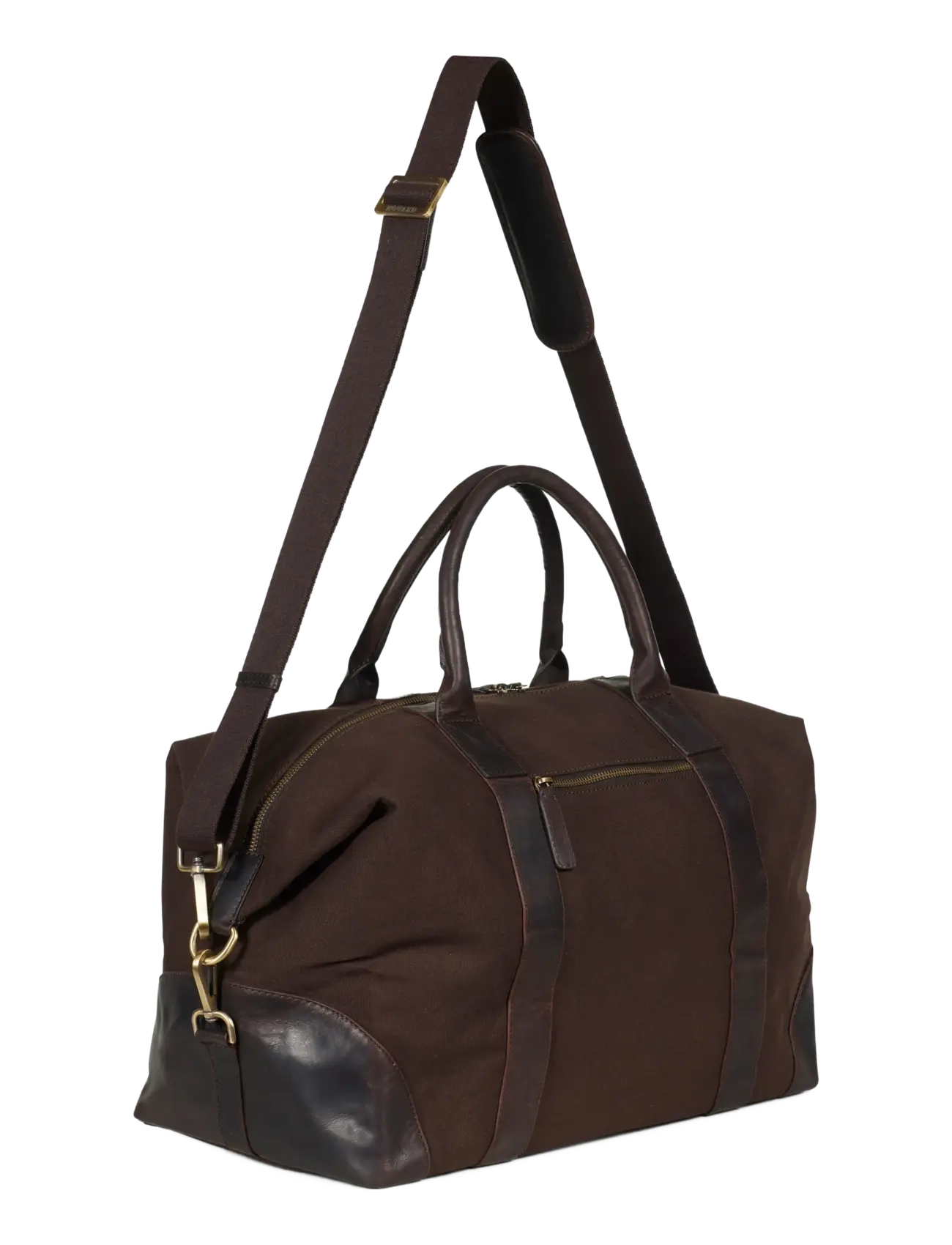 Howard London - Howard Steven Canvas Weekendbag - stora weekender-väskor - dark brown - 2