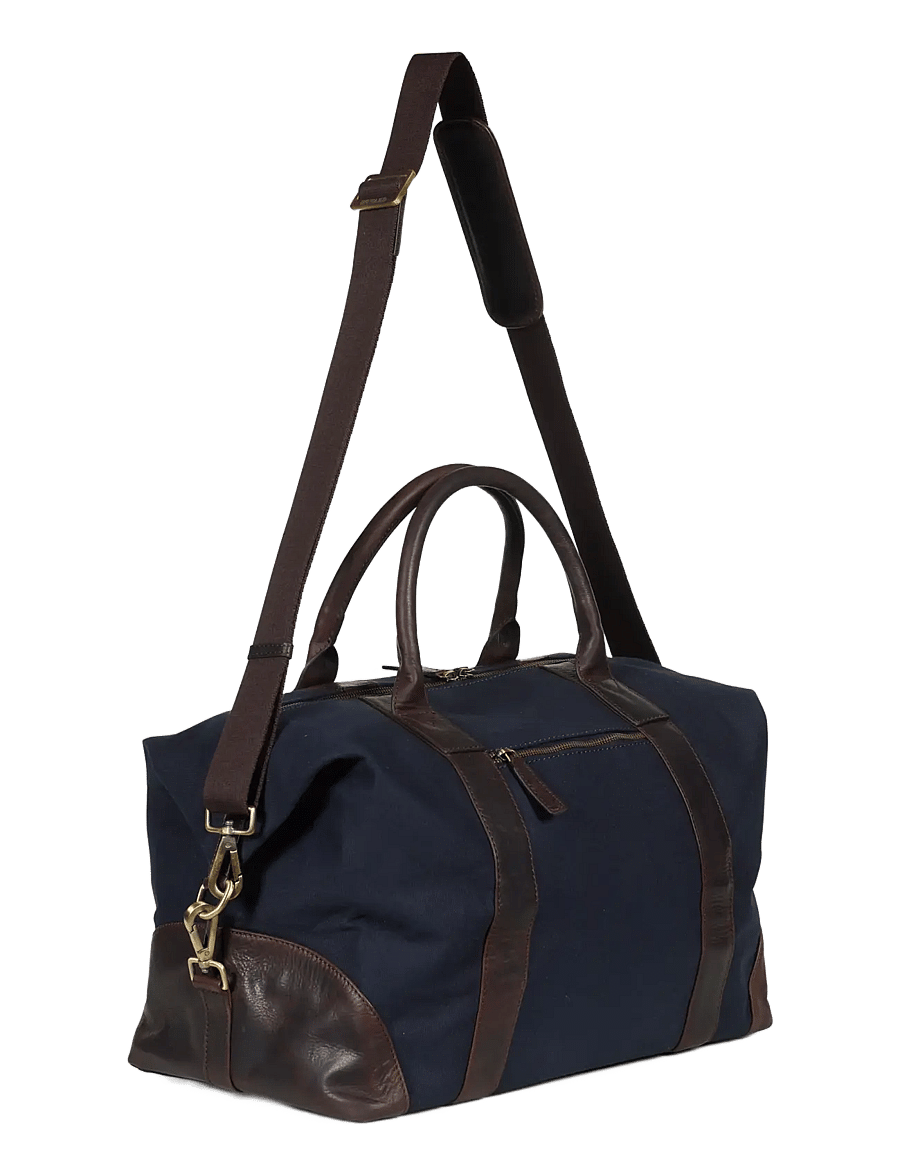 Howard London - Howard Steven Canvas Weekendbag - stora weekender-väskor - navy - 2
