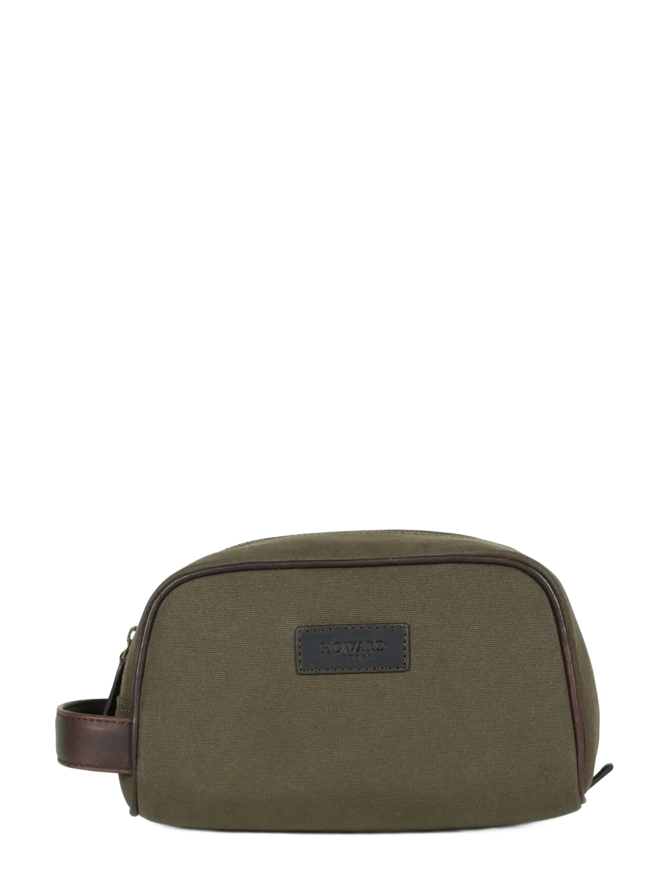 Howard London Howard Canvas Washbag - Kosmetyczki - GREEN / khaki/green