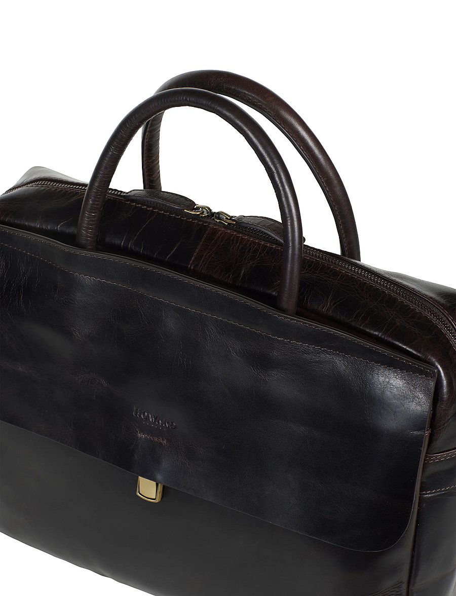 Howard London - Charlie Briefcase Bag - shop efter anledning - dark brown - 4