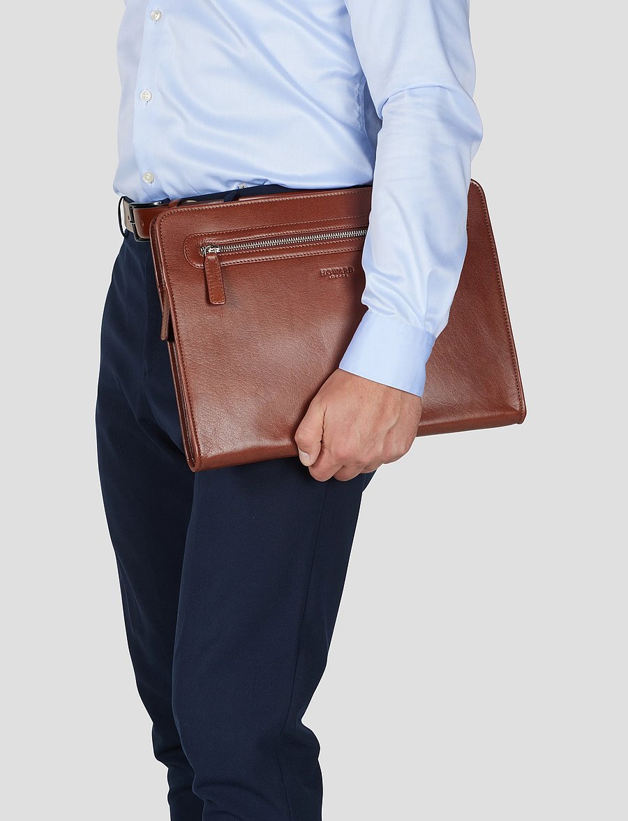 Howard London - Sleeve Kieran Leather - osta olukorra järgi - brown - 0