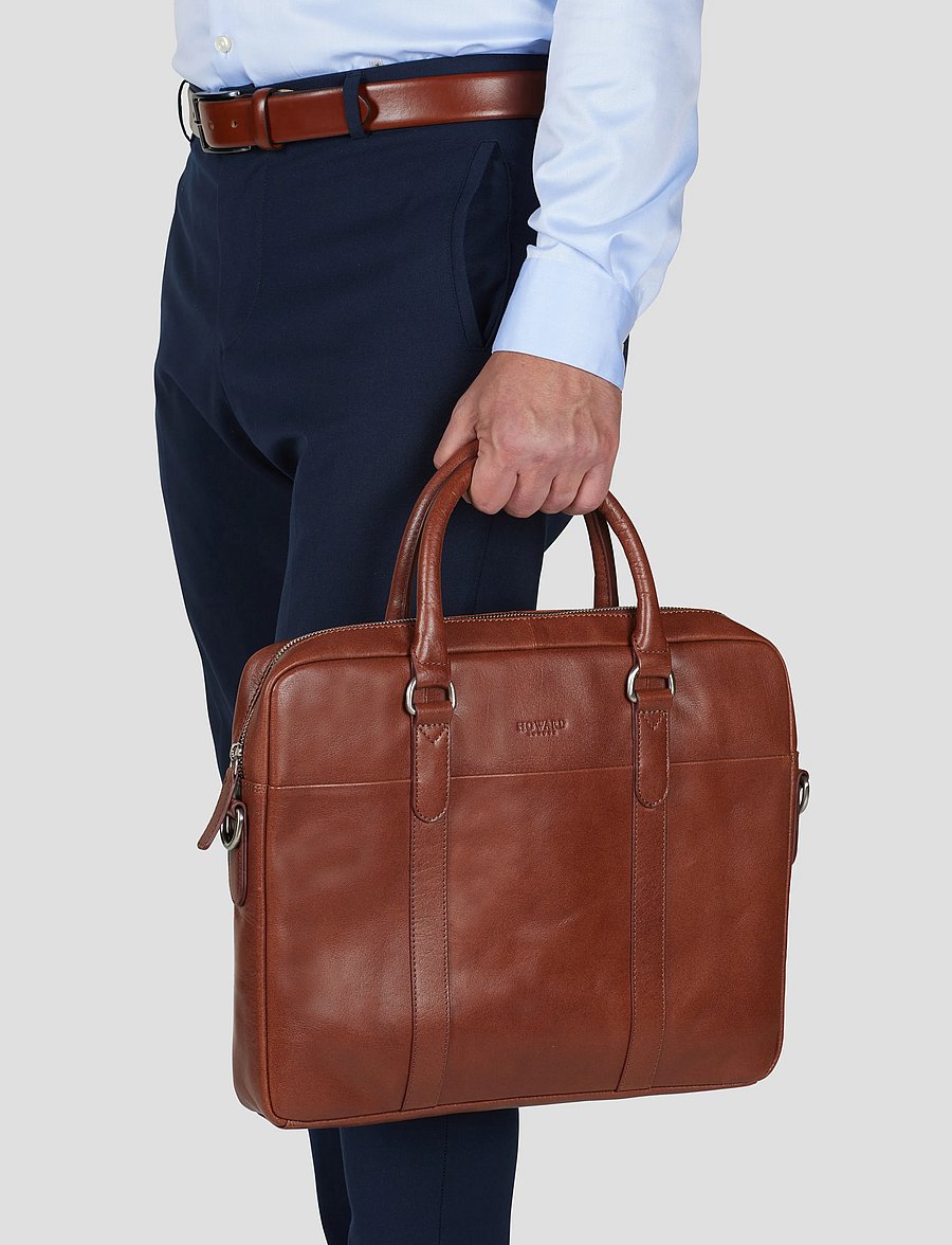 Howard London - Laptop Bag Kieran - osta olukorra järgi - brown - 0