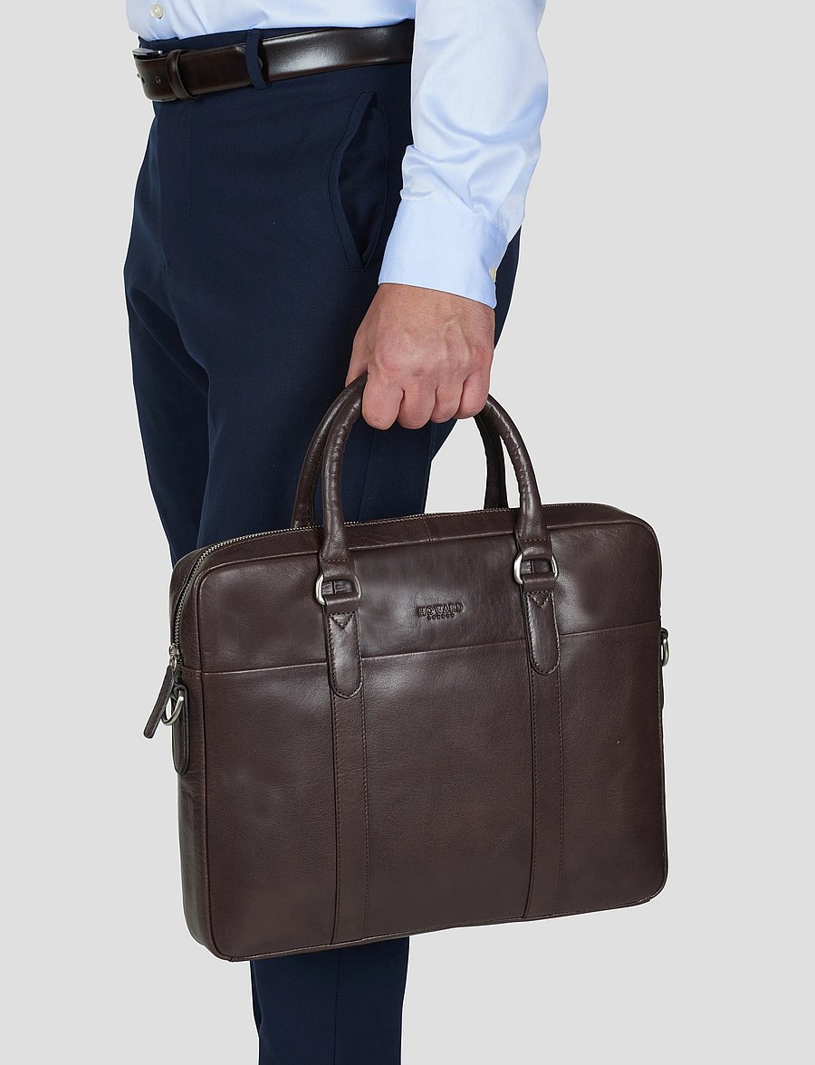 Howard London - Laptop Bag Kieran - shoppa efter tillfälle - dark brown - 0