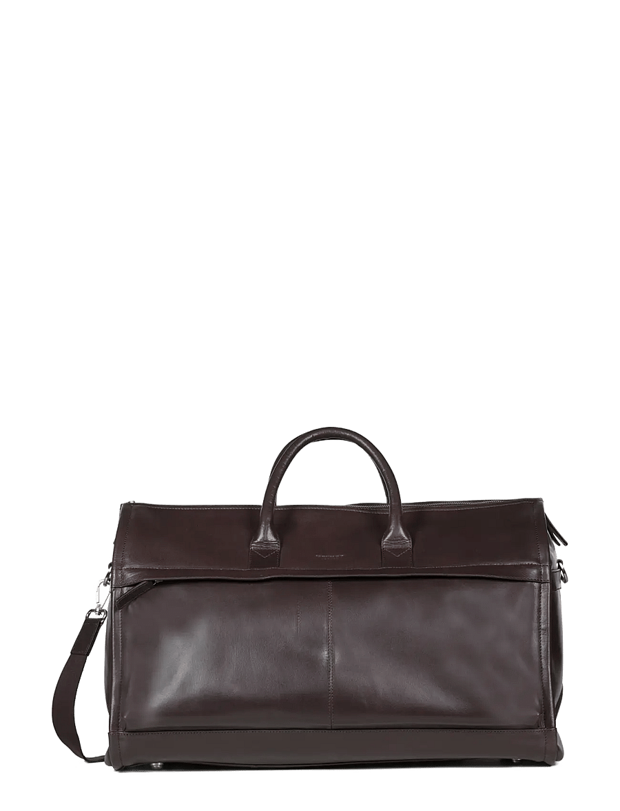 Howard London - Garment Leather Travel Bag - overnight bags - dark brown - 1