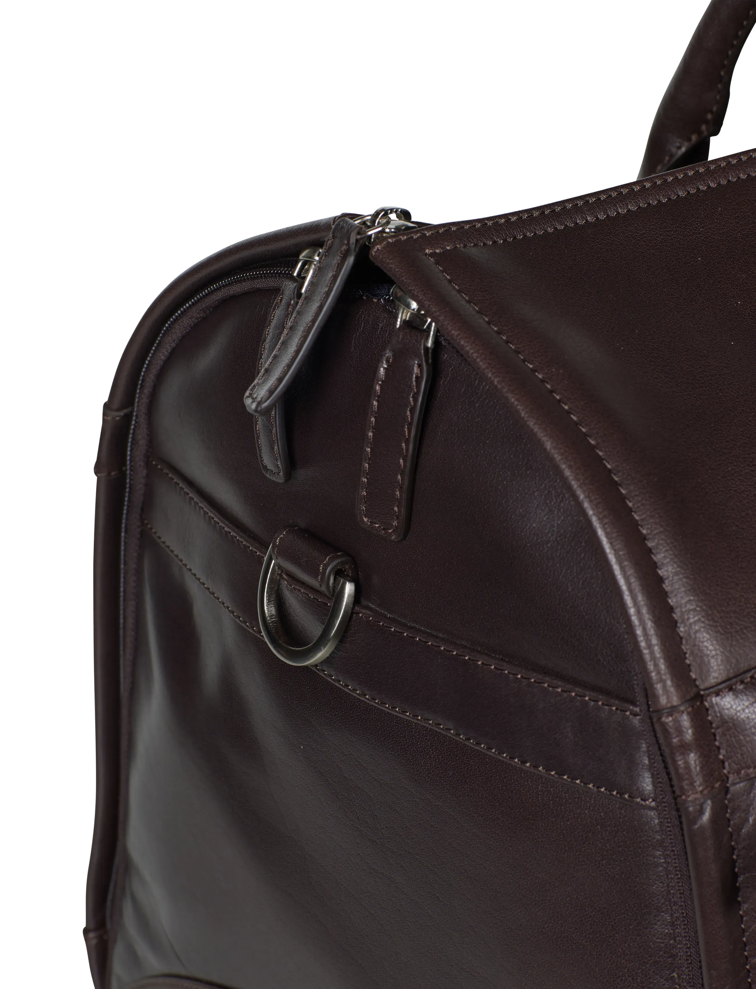 Howard London - Garment Leather Travel Bag - overnight bags - dark brown - 5