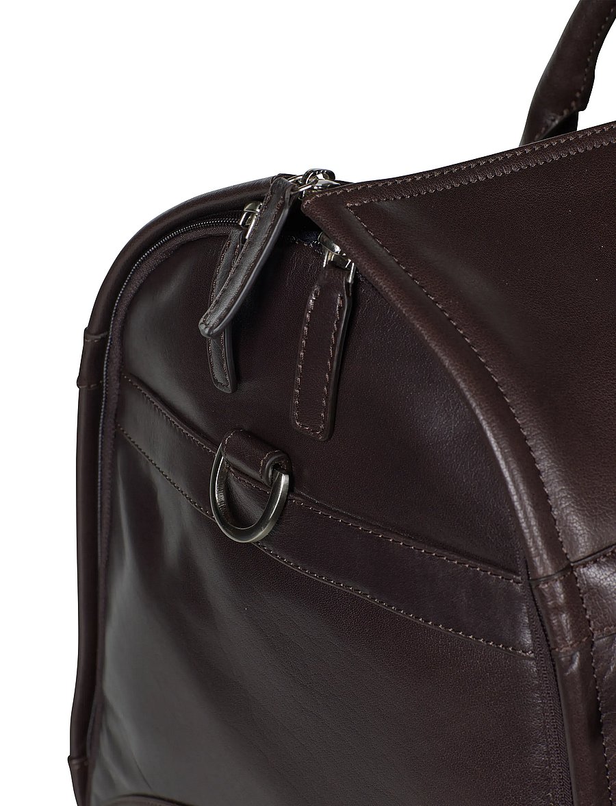 Howard London - Garment Leather Travel Bag - overnight bags - dark brown - 5