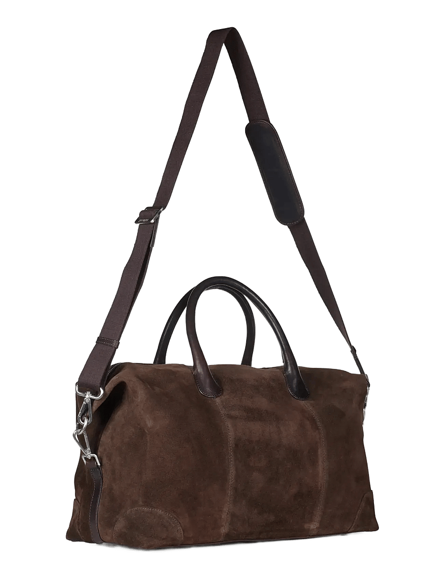 Howard London - Weekend Bag Suede Milo - väskor för övernattning - dark brown - 2