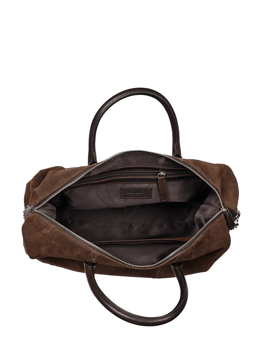 Howard London - Weekend Bag Suede Milo - väskor för övernattning - dark brown - 3