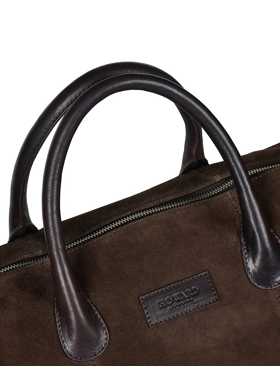 Howard London - Weekend Bag Suede Milo - väskor för övernattning - dark brown - 4