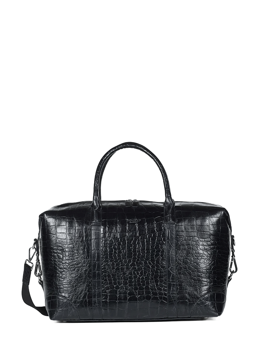 Howard London - Weekend Leather Bag Rupert - reisetaschen - black - 1