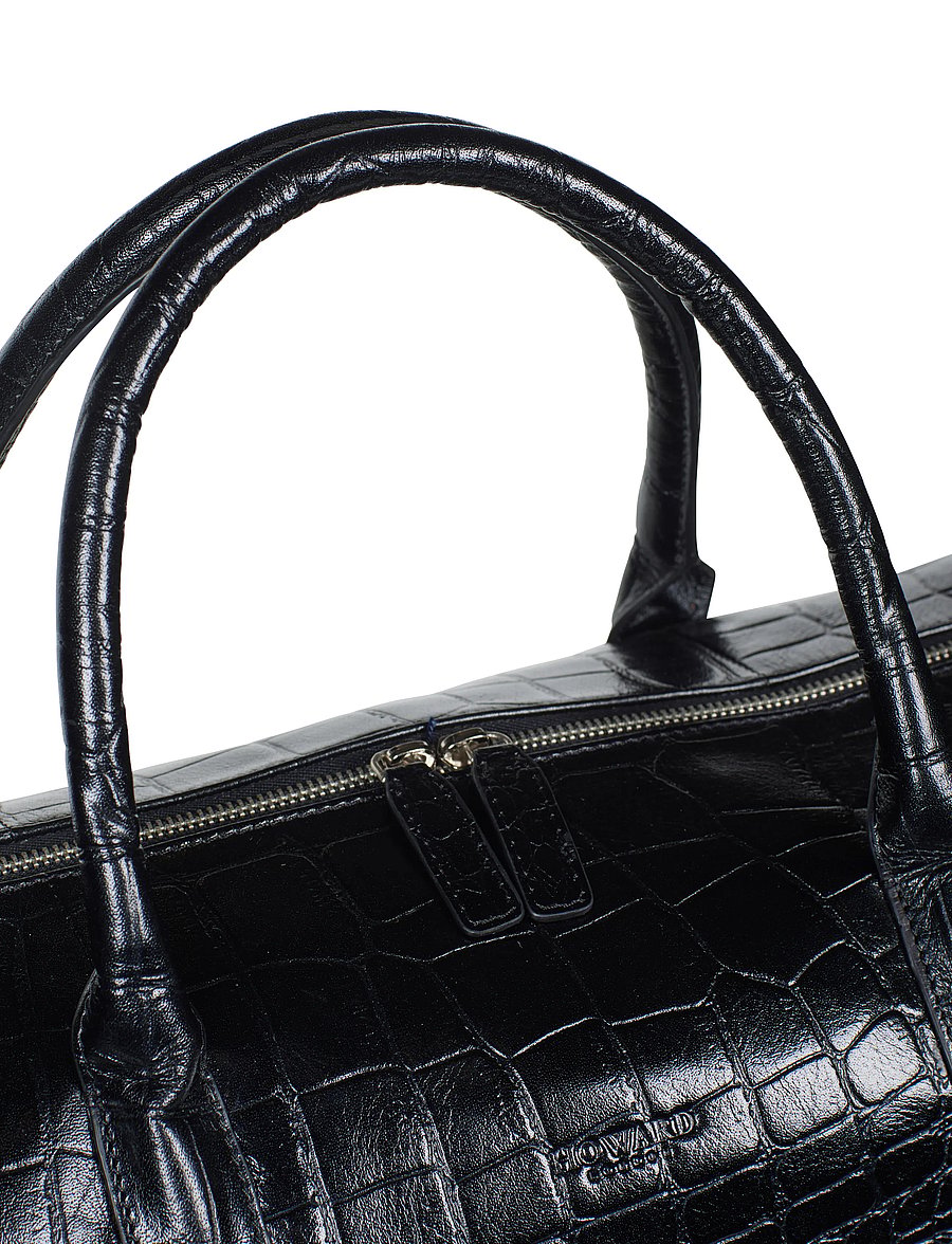 Howard London - Weekend Leather Bag Rupert - reisetaschen - black - 4