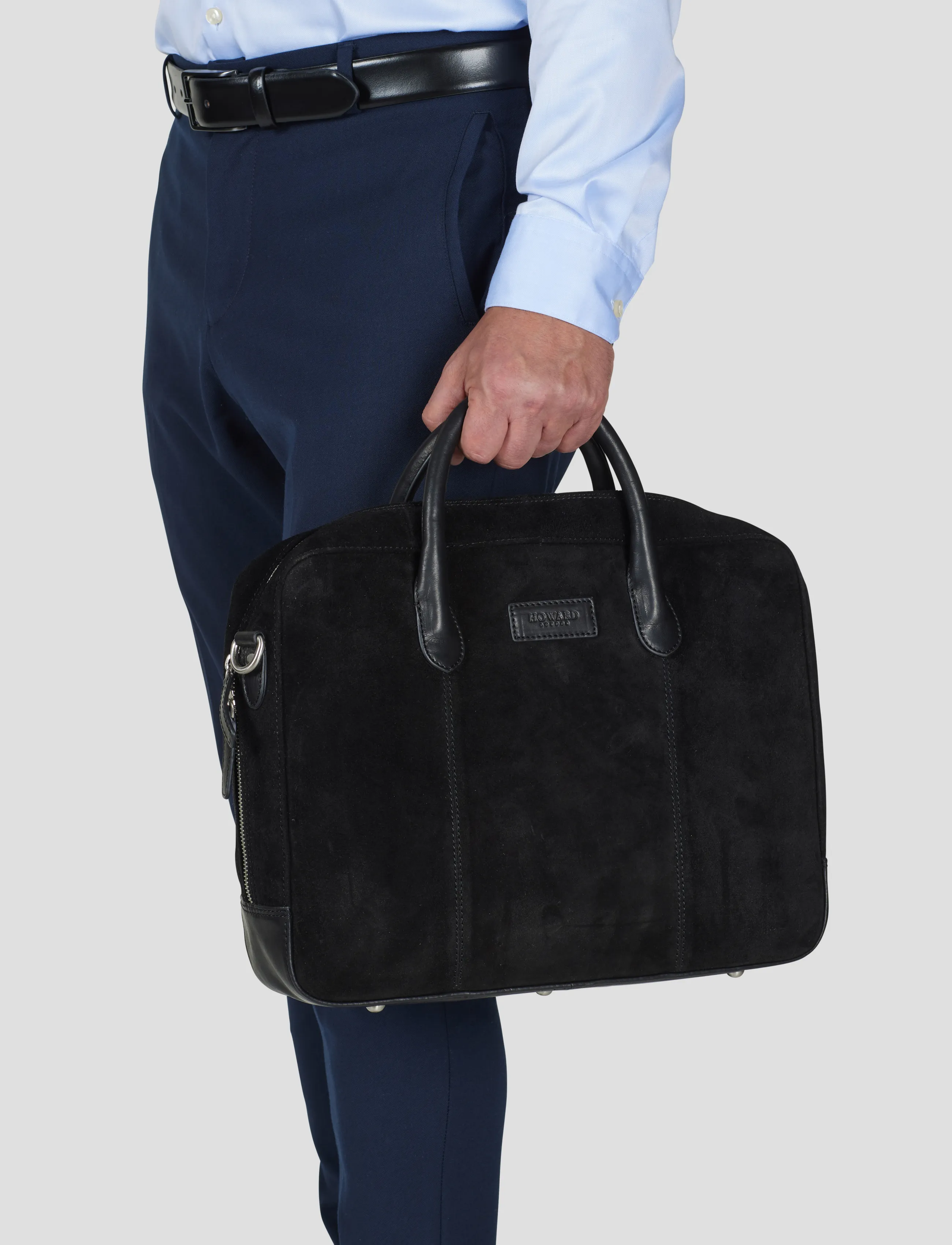 Howard London Laptop Bag Suede Wilfred - Nach Anlass kaufen - BLACK / black