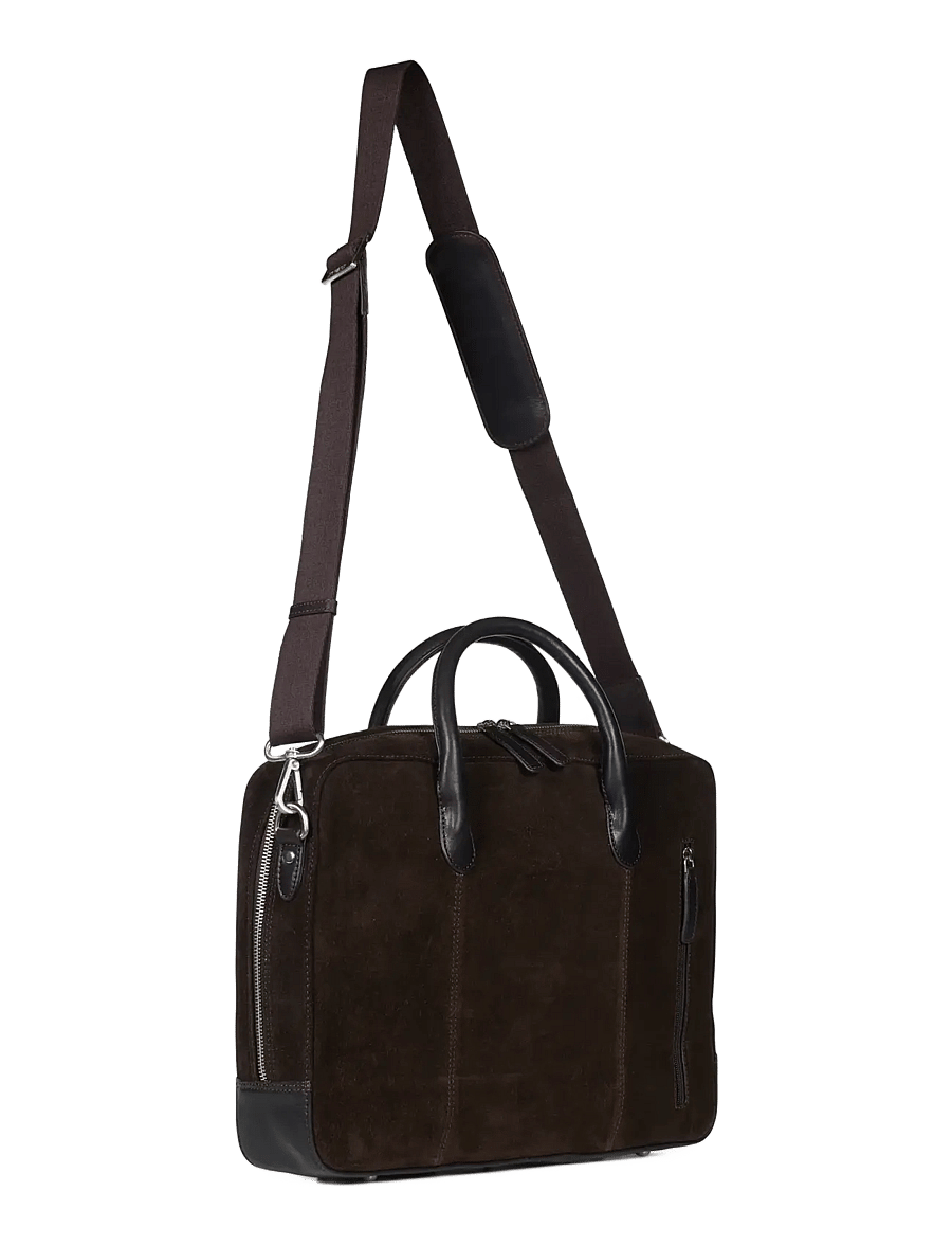 Howard London - Laptop Bag Suede Wilfred - osta olukorra järgi - brown - 2